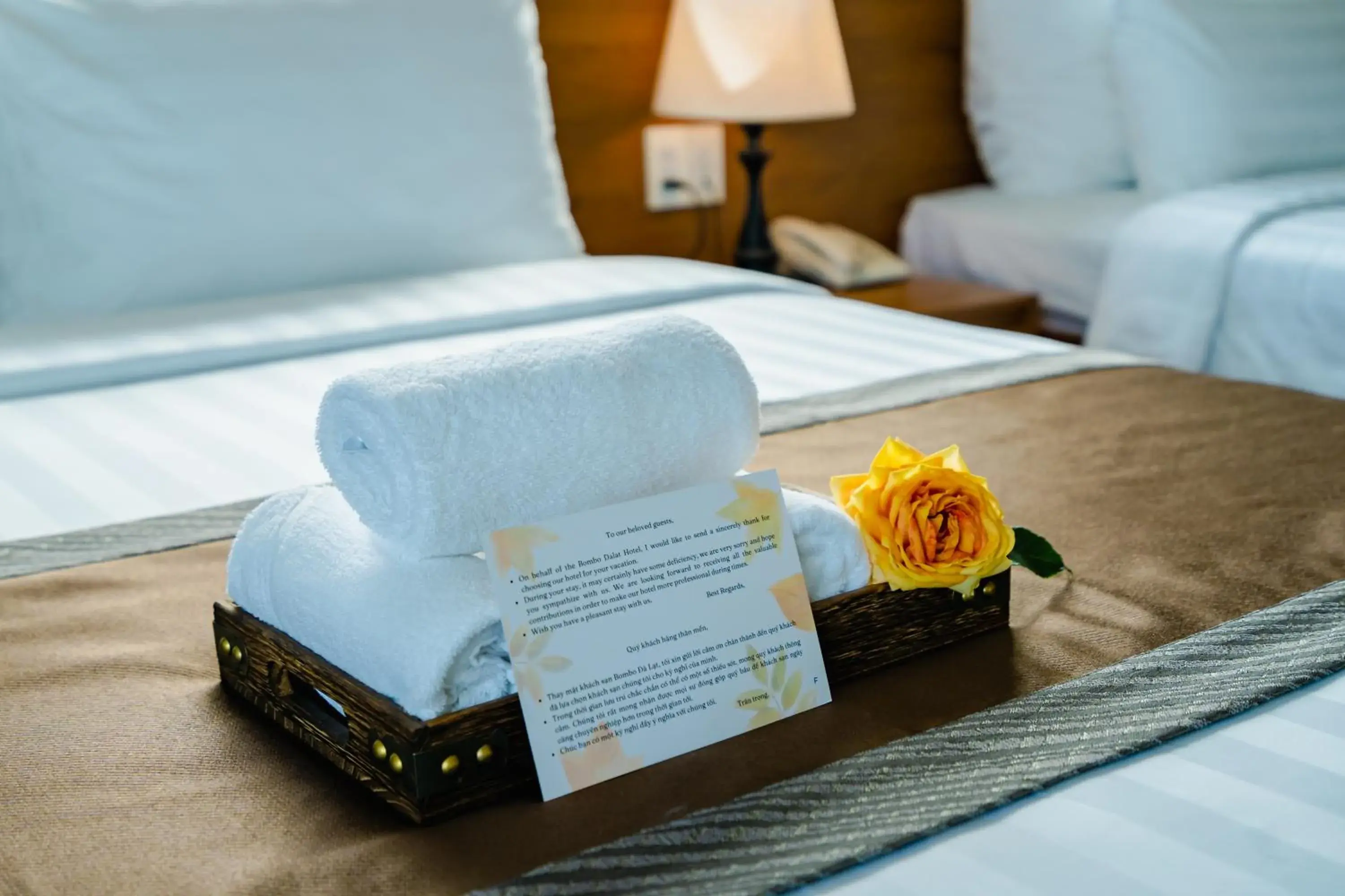 Property building, Bed in Bombo DaLat Hotel Property building, Bed in Bombo DaLat Hotel