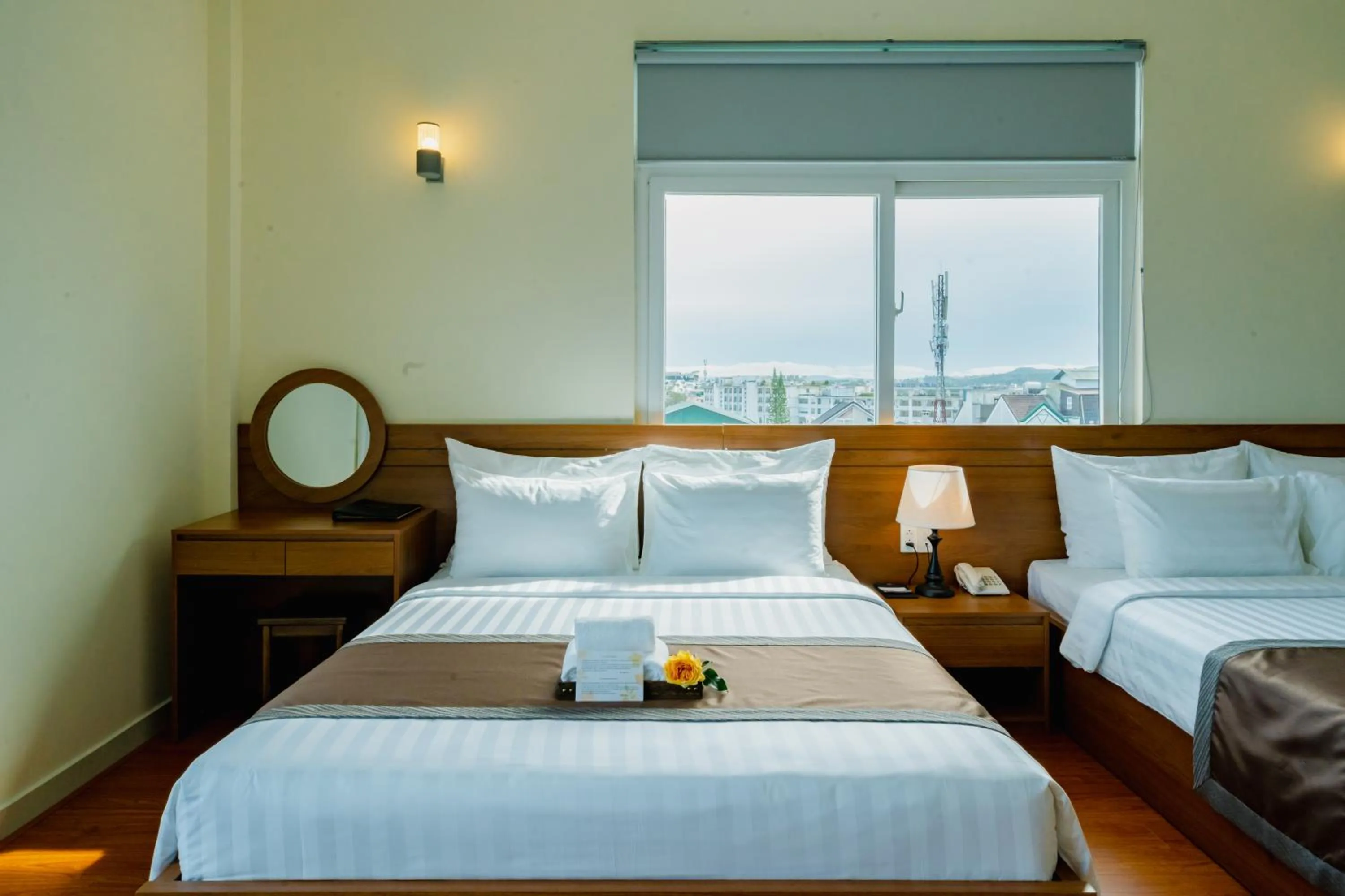 Bed in Bombo DaLat Hotel