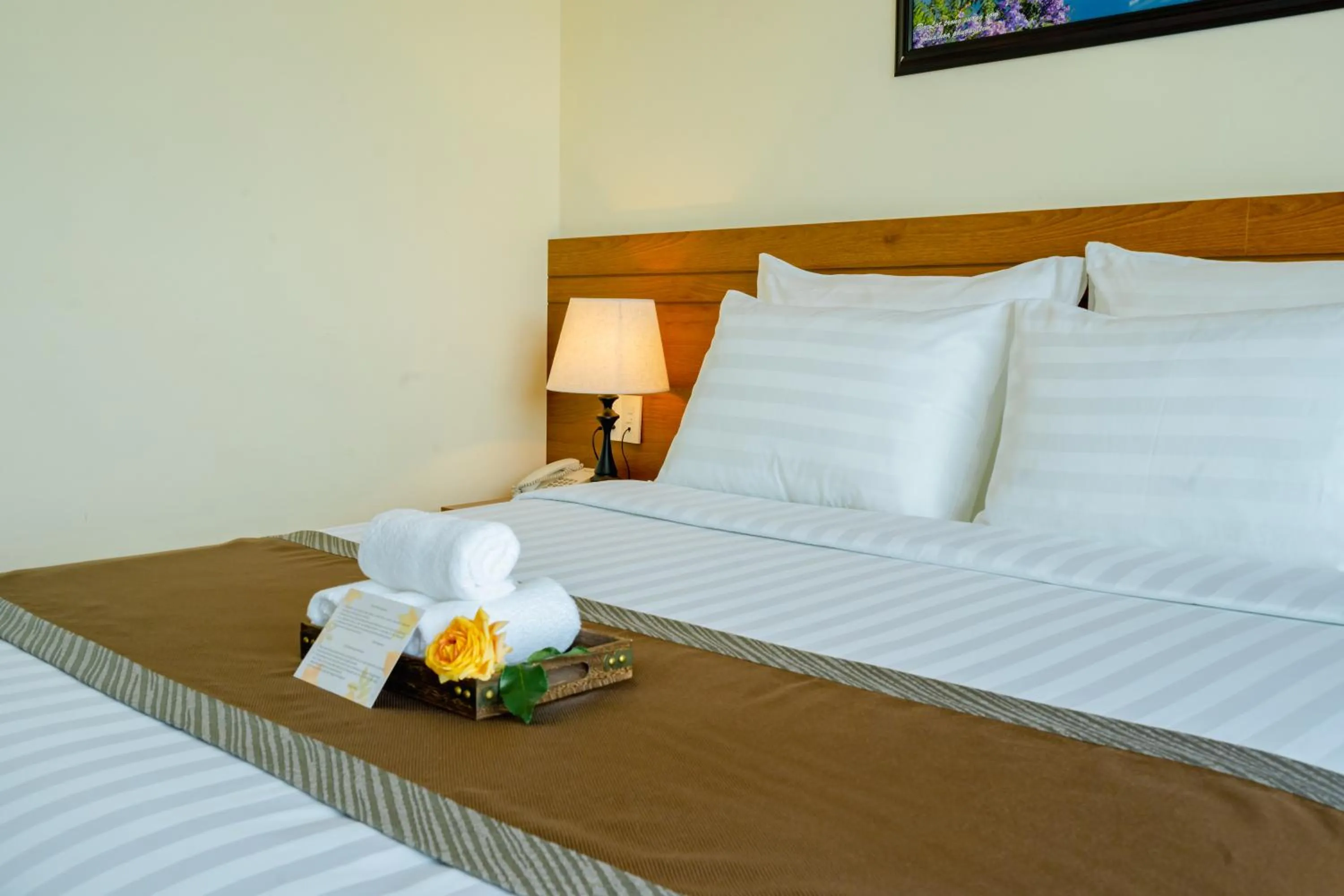 Bed in Bombo DaLat Hotel