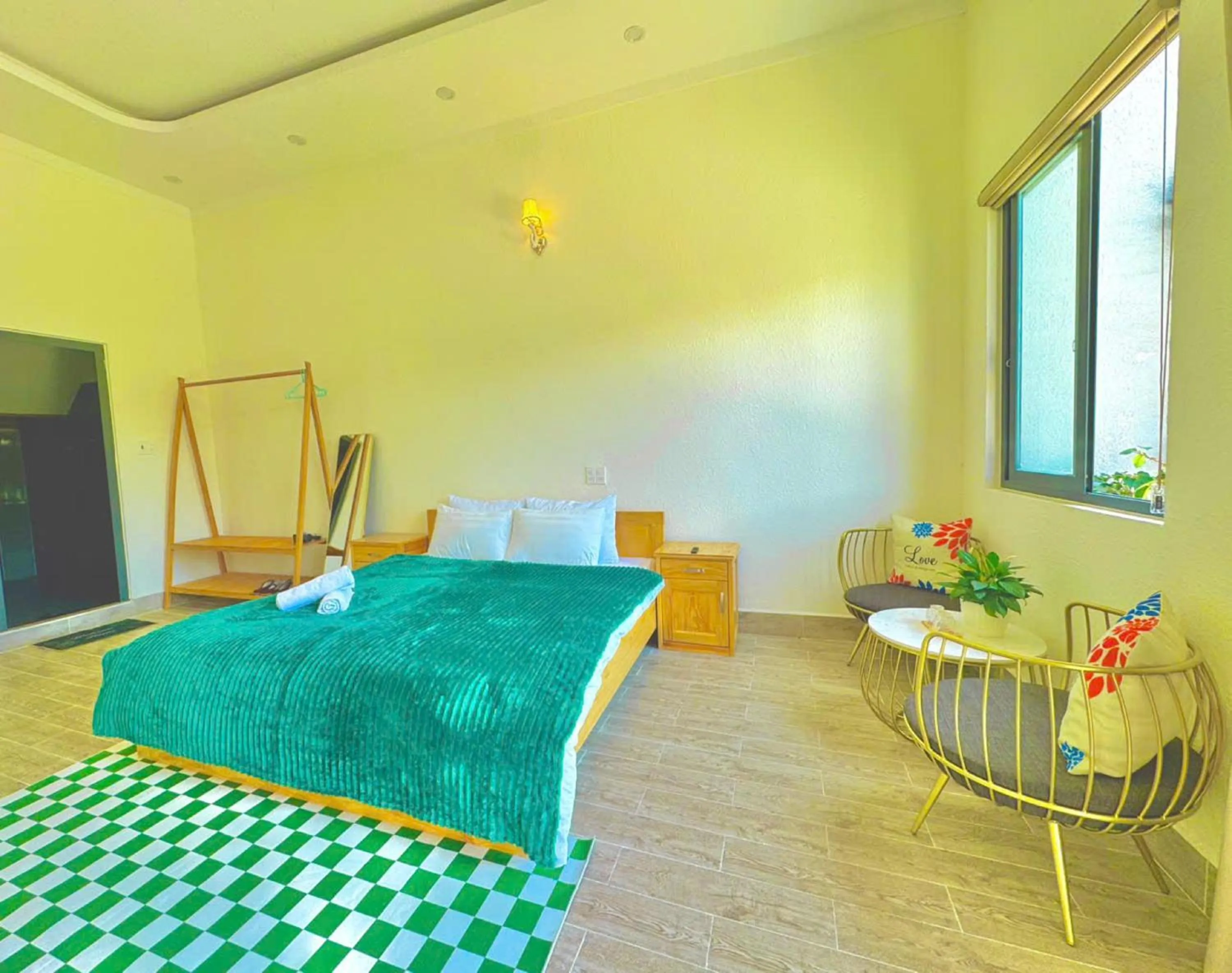 Bed in Pine Forest House Dalat