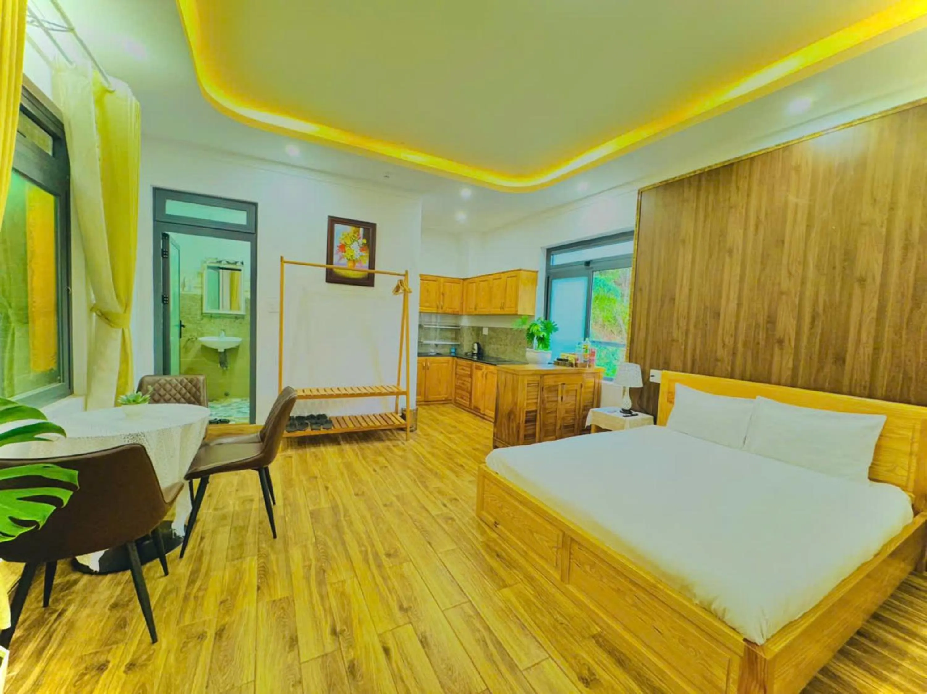 Bedroom, Bed in Pine Forest House Dalat