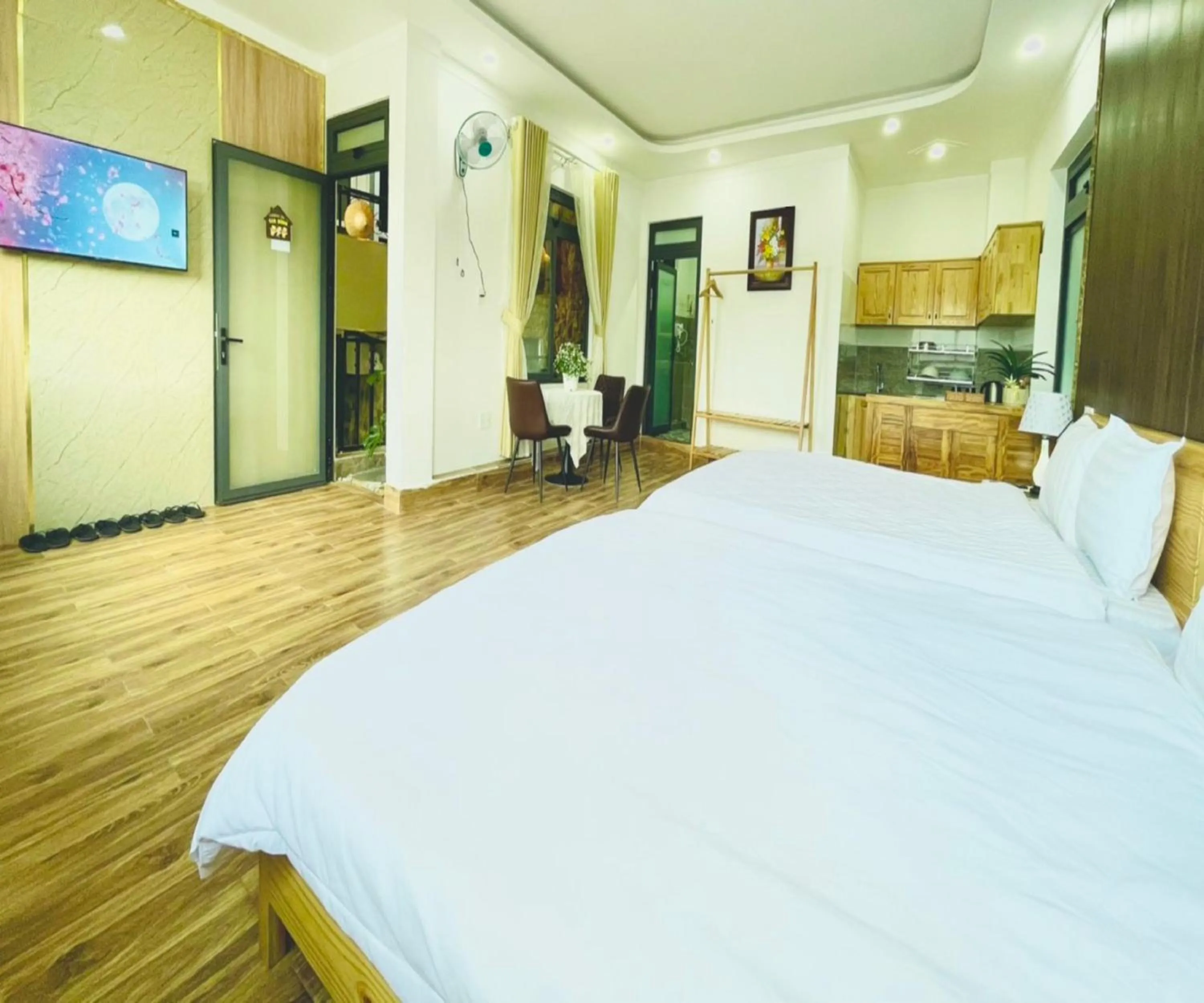 Bed in Pine Forest House Dalat