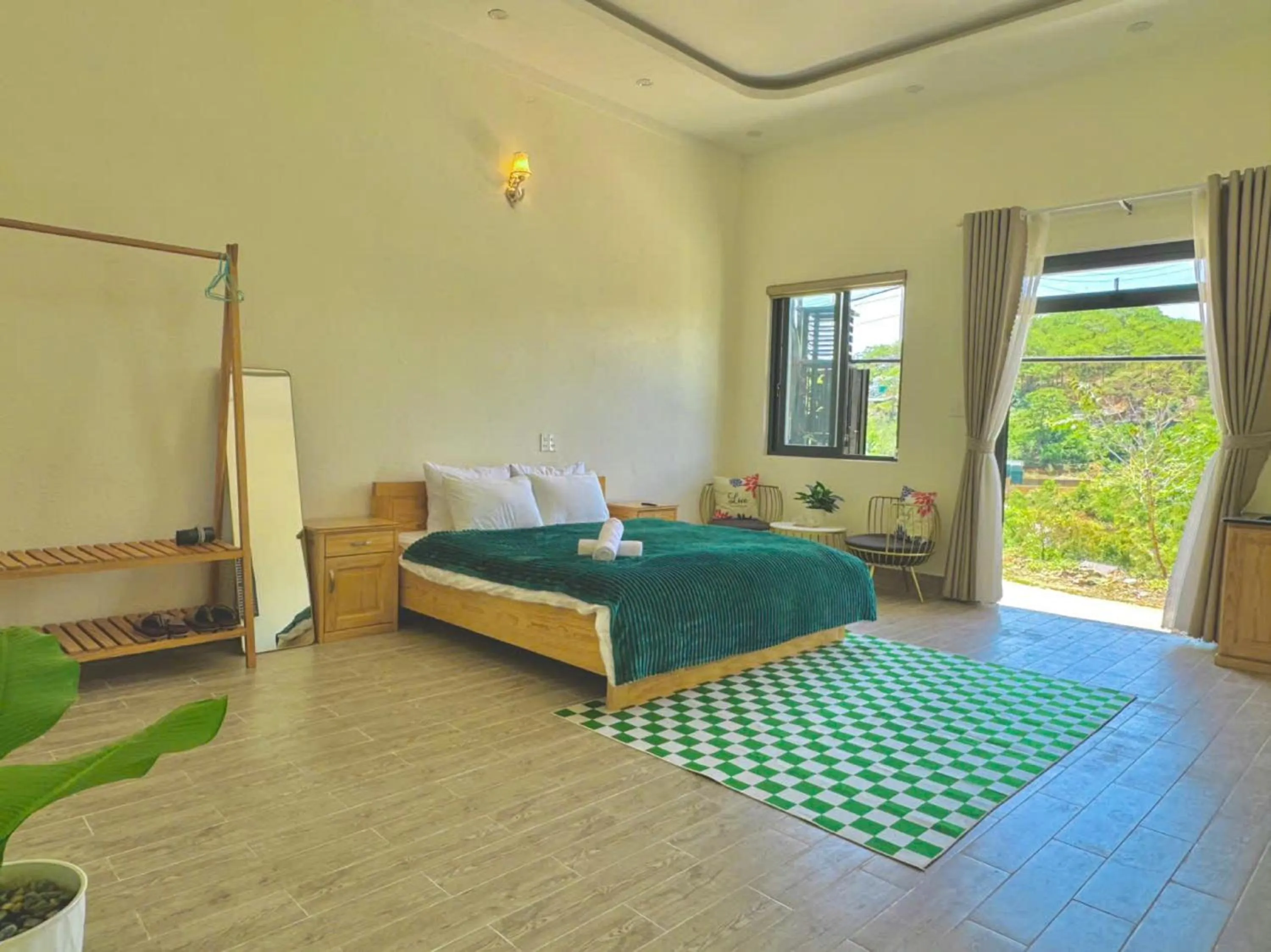 Photo of the whole room, Bed in Pine Forest House Dalat