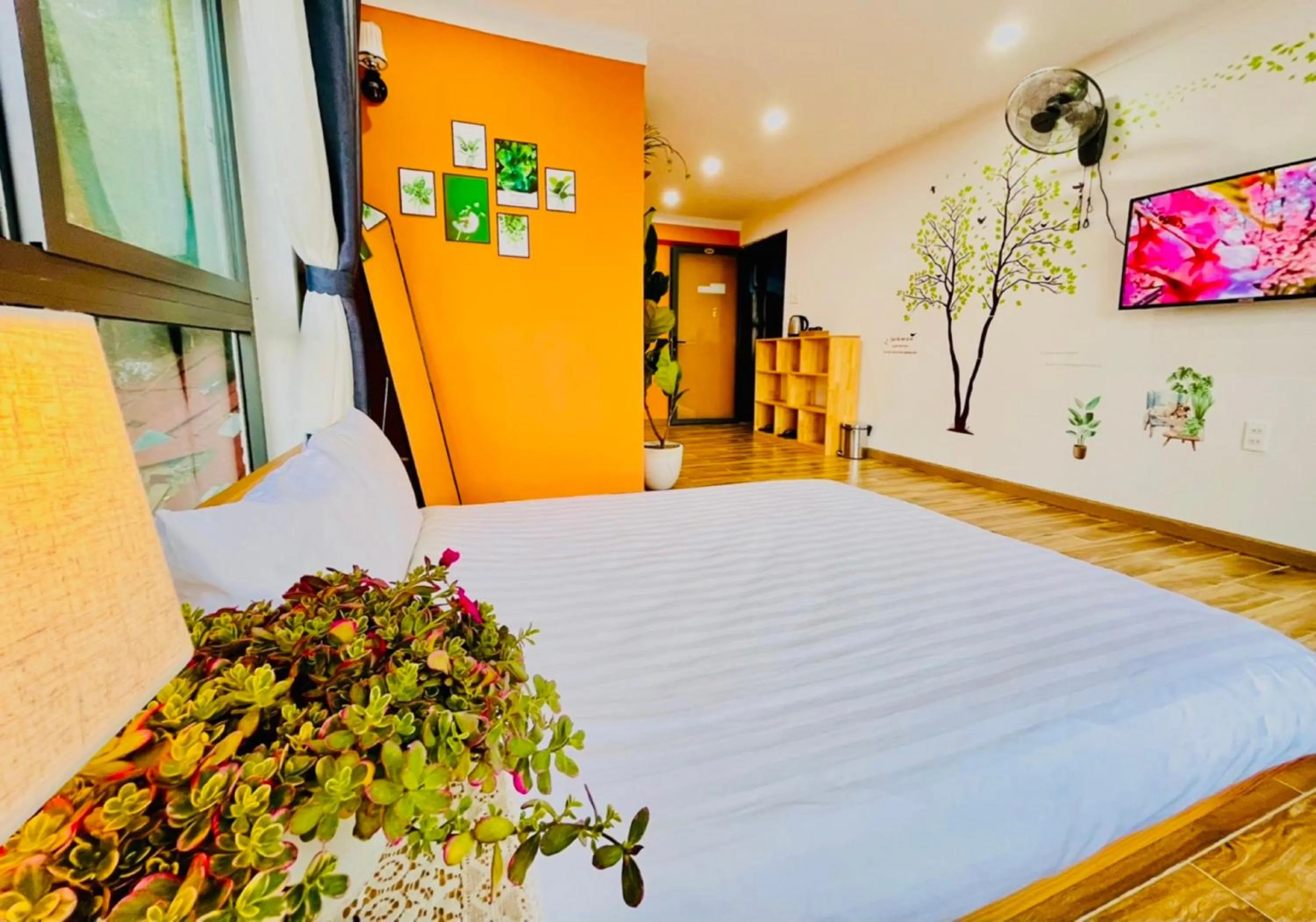 Bed in Pine Forest House Dalat