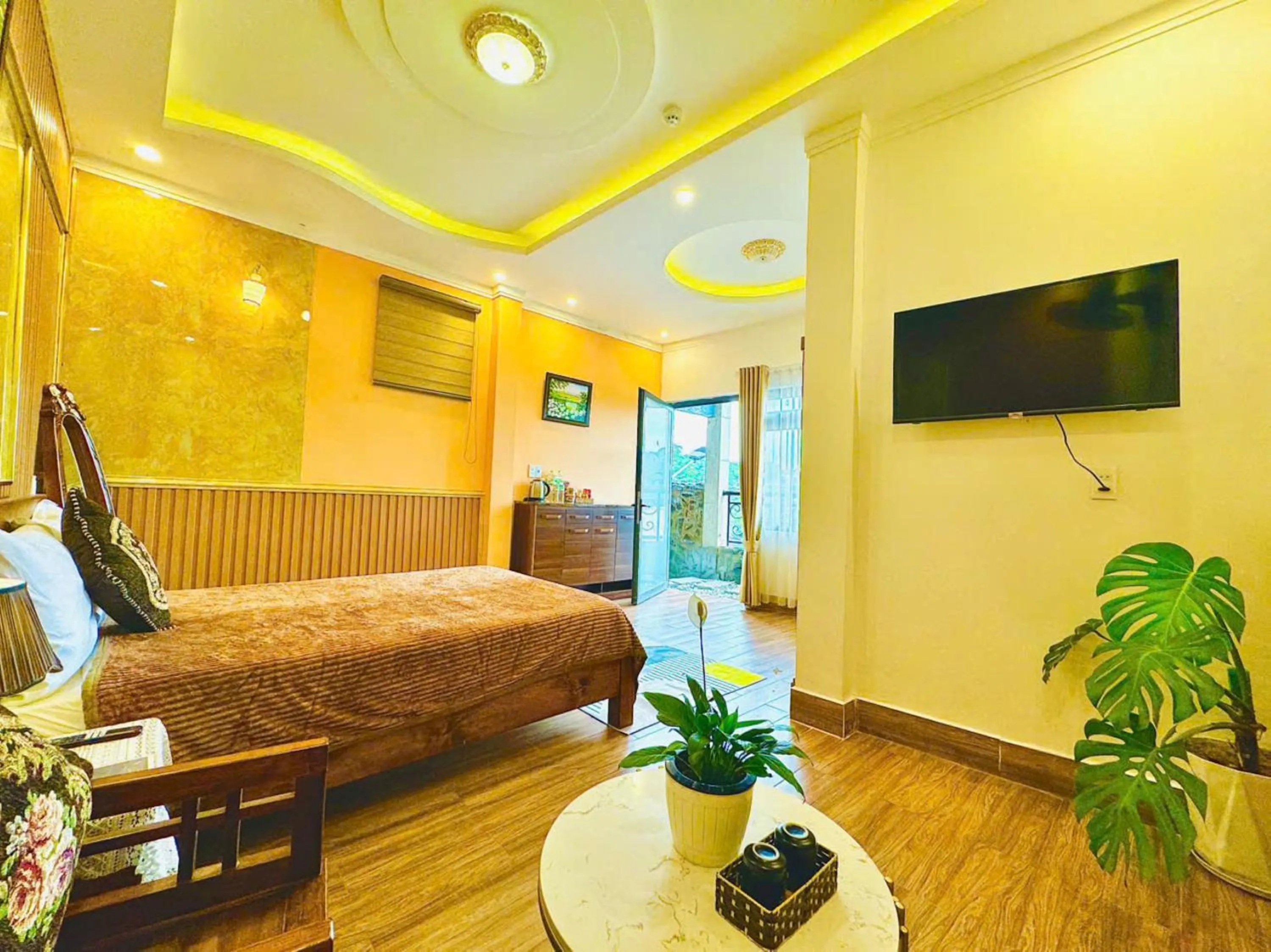 Photo of the whole room, Bed in Pine Forest House Dalat