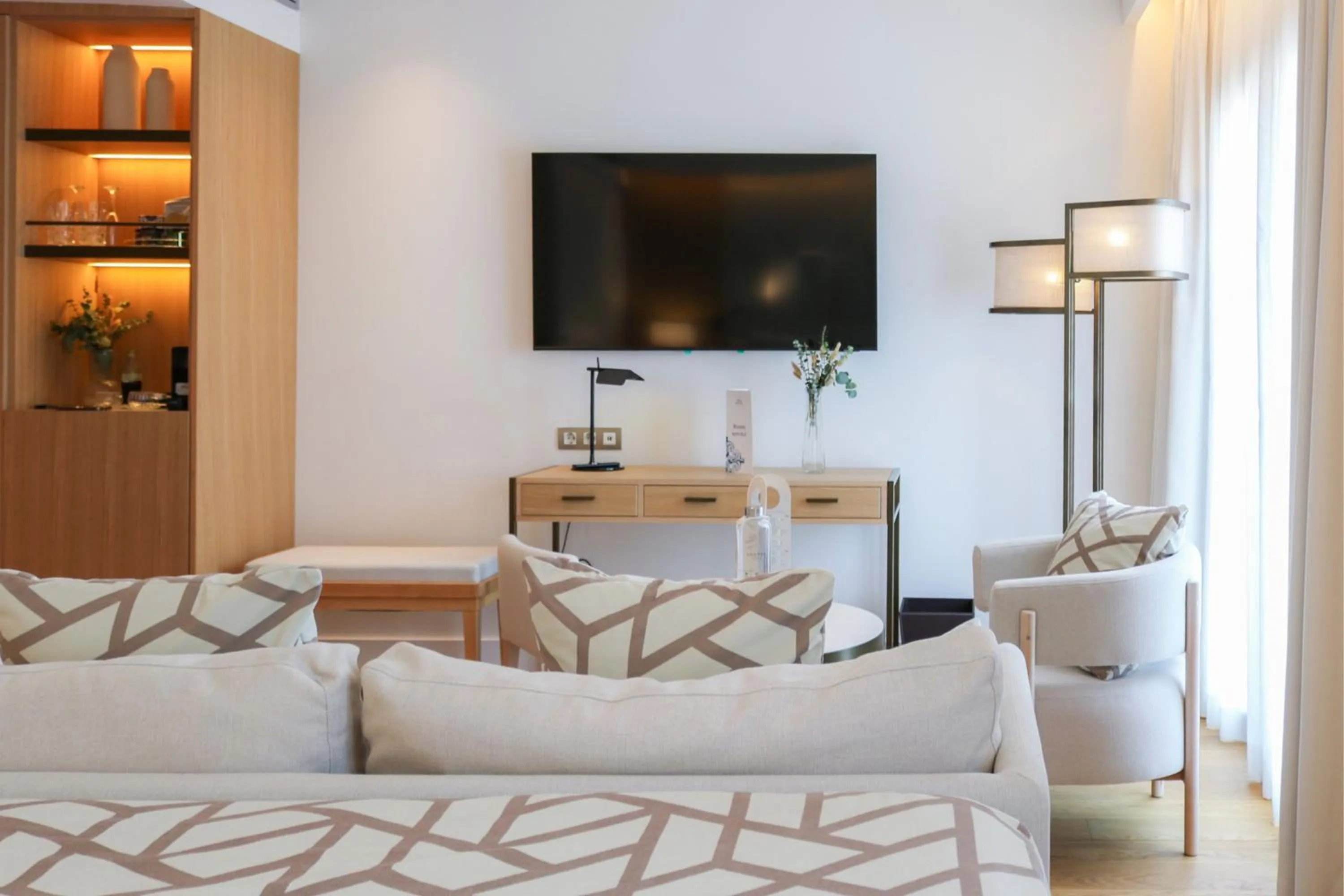 furniture, Bed in Hospes Palau de La Mar, Valencia, a Member of Design Hotels