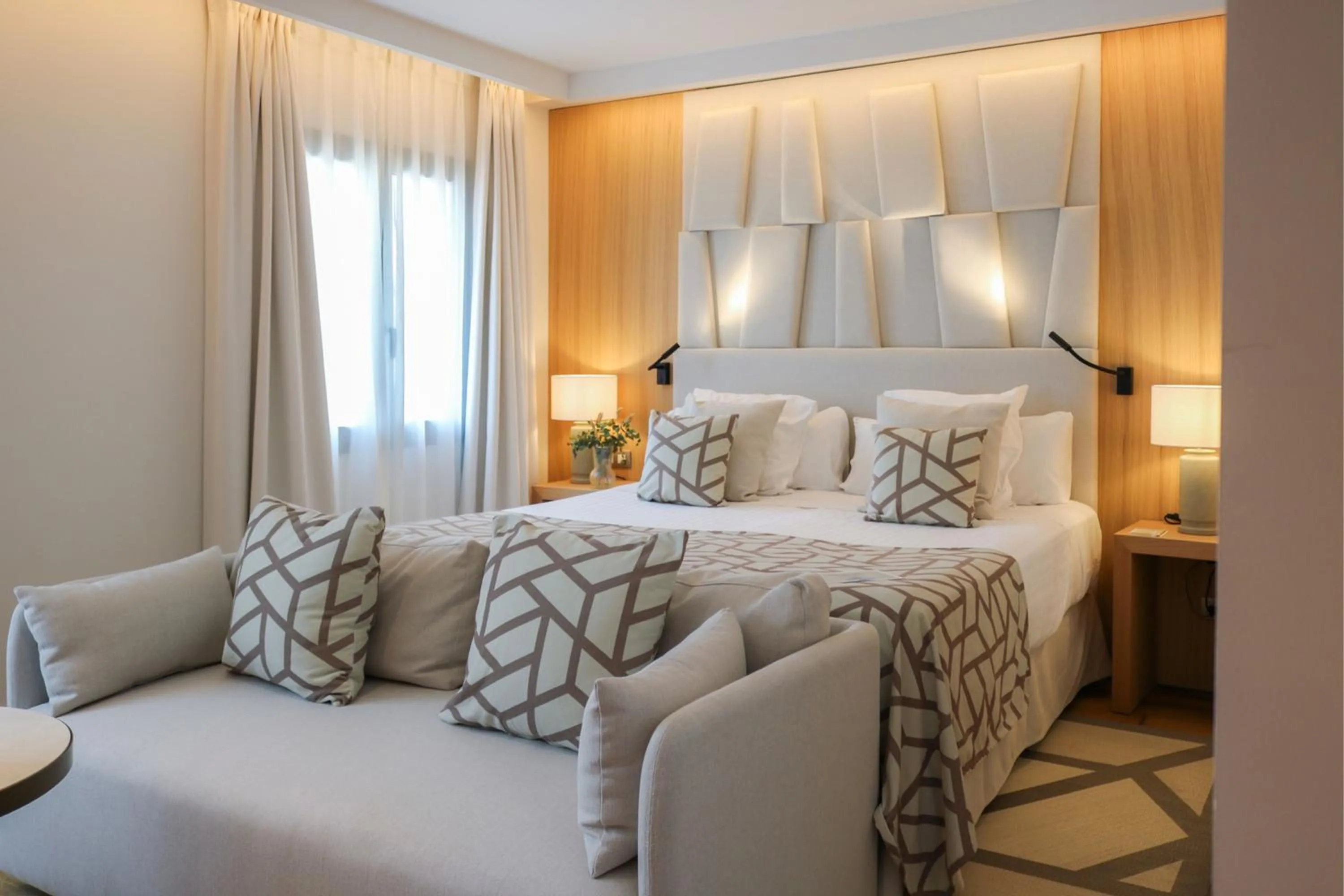 Bed in Hospes Palau de La Mar, Valencia, a Member of Design Hotels