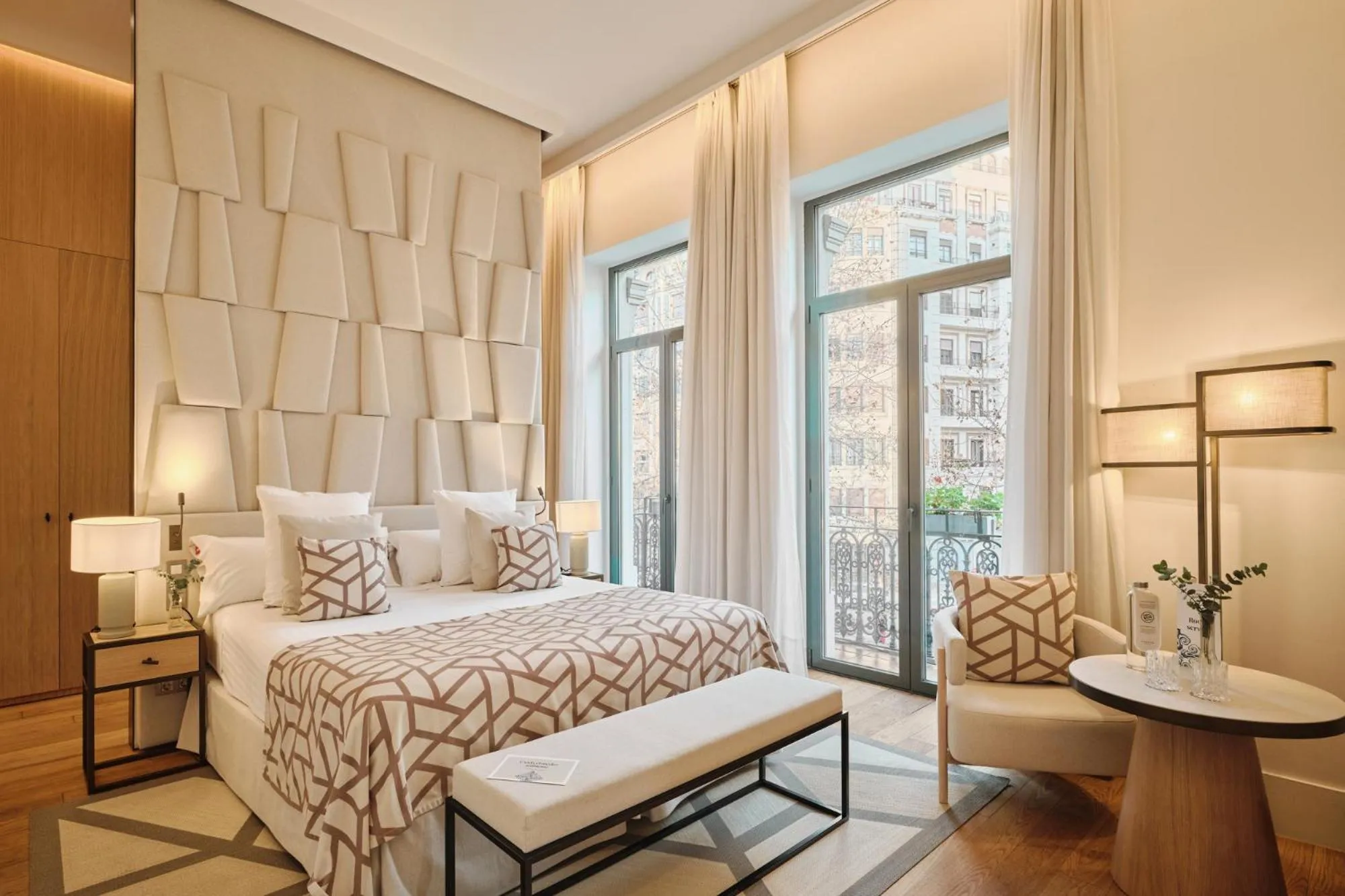 Bed in Hospes Palau de La Mar, Valencia, a Member of Design Hotels