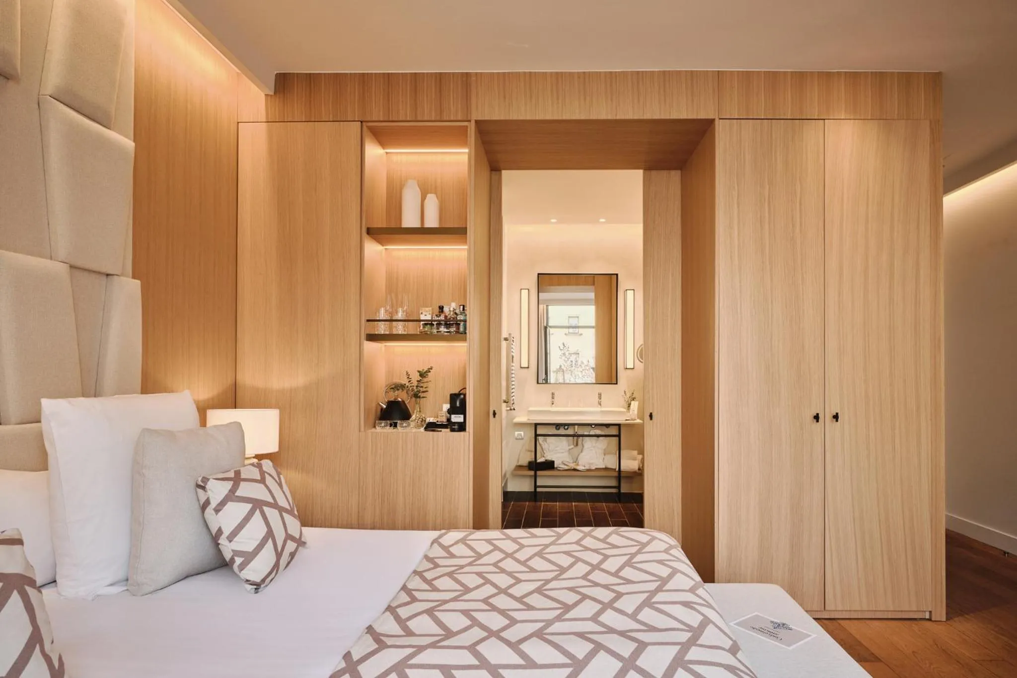 Bed in Hospes Palau de La Mar, Valencia, a Member of Design Hotels