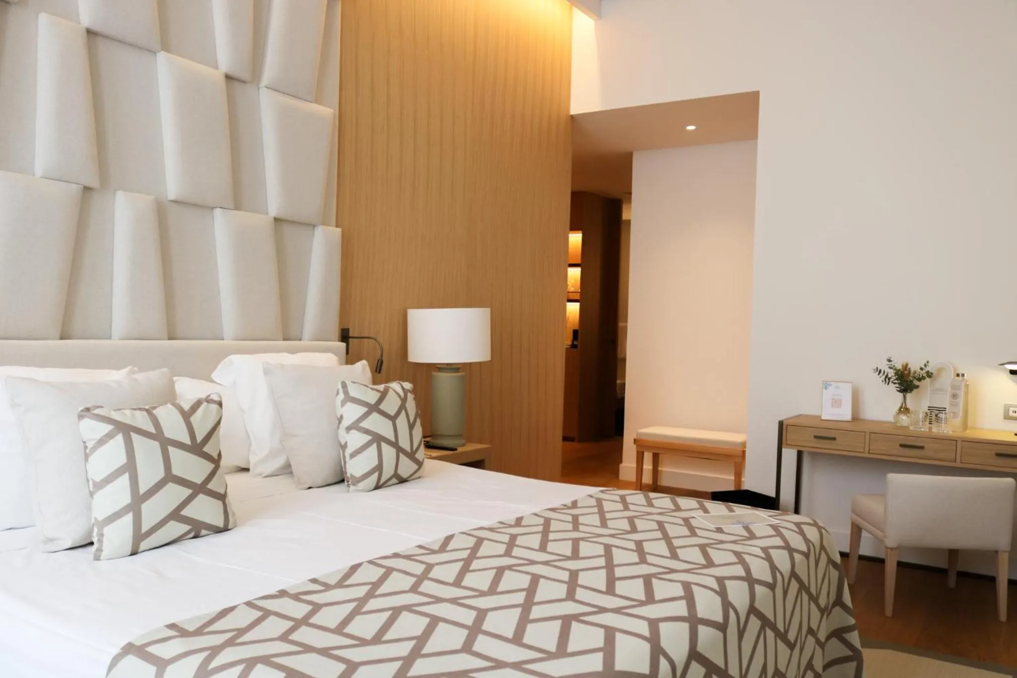 Bed in Hospes Palau de La Mar, Valencia, a Member of Design Hotels