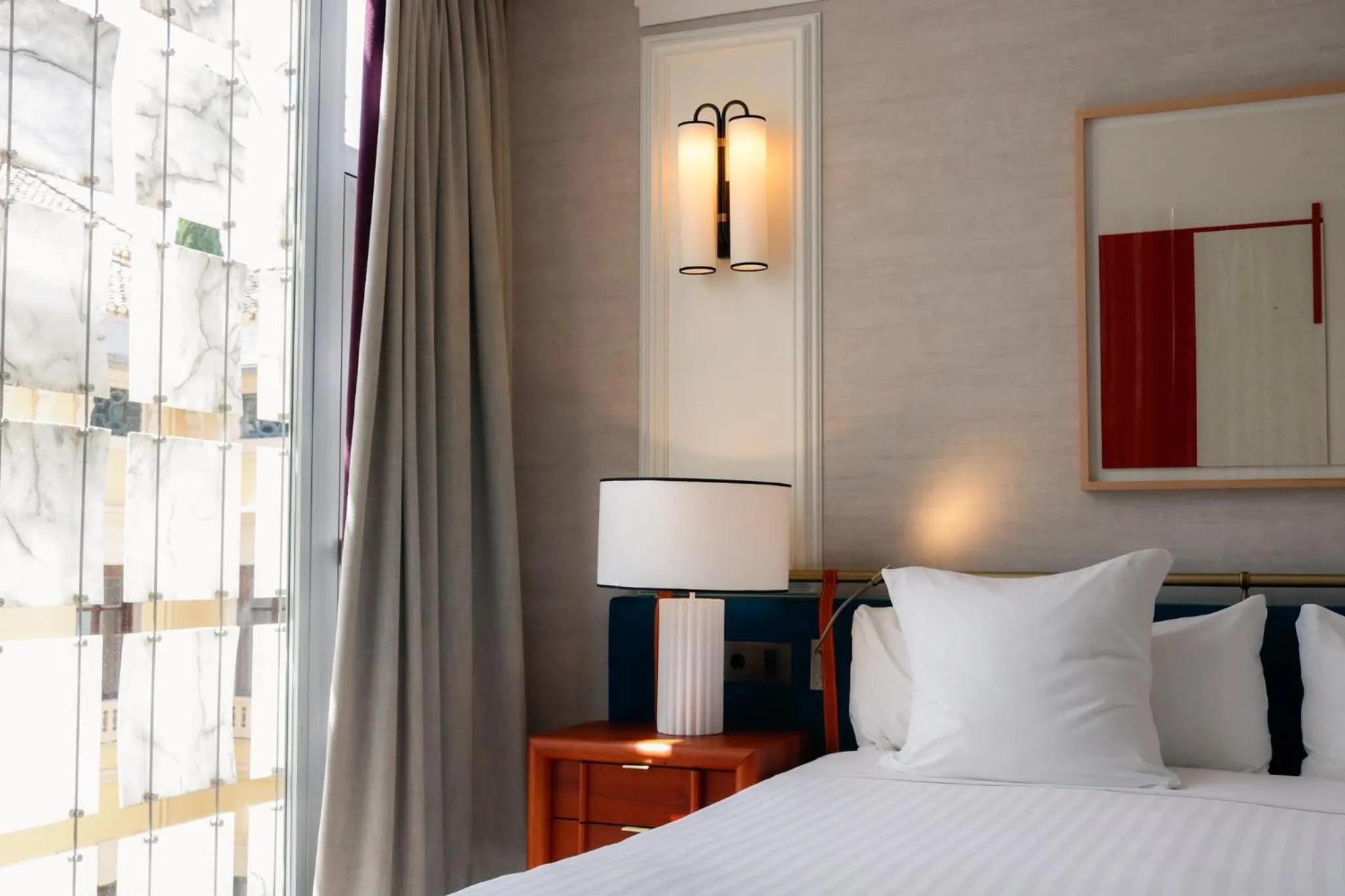 Bed in Hospes Palacio de los Patos, a Member of Design Hotels