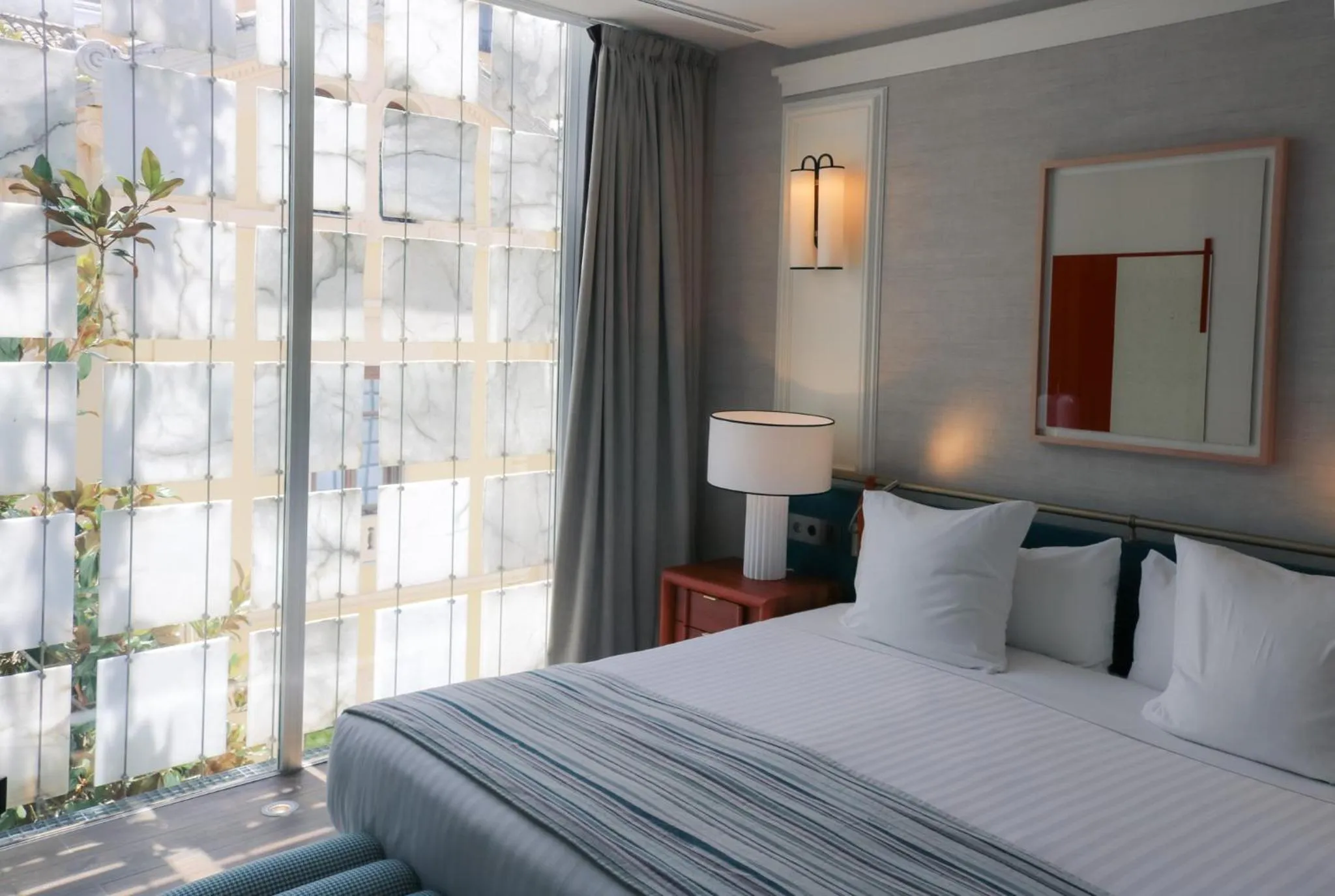 Bed in Hospes Palacio de los Patos, a Member of Design Hotels