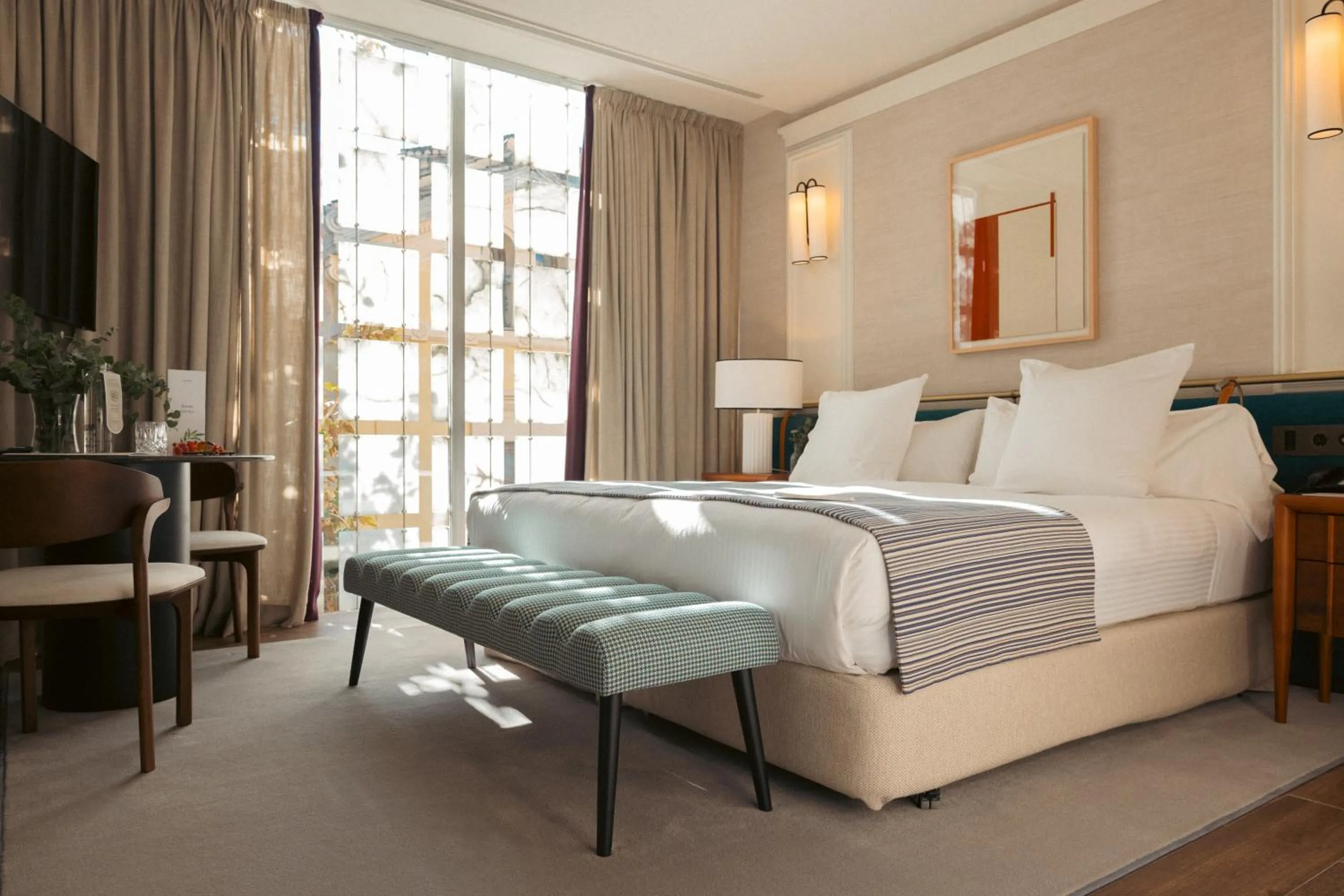Bed in Hospes Palacio de los Patos, a Member of Design Hotels