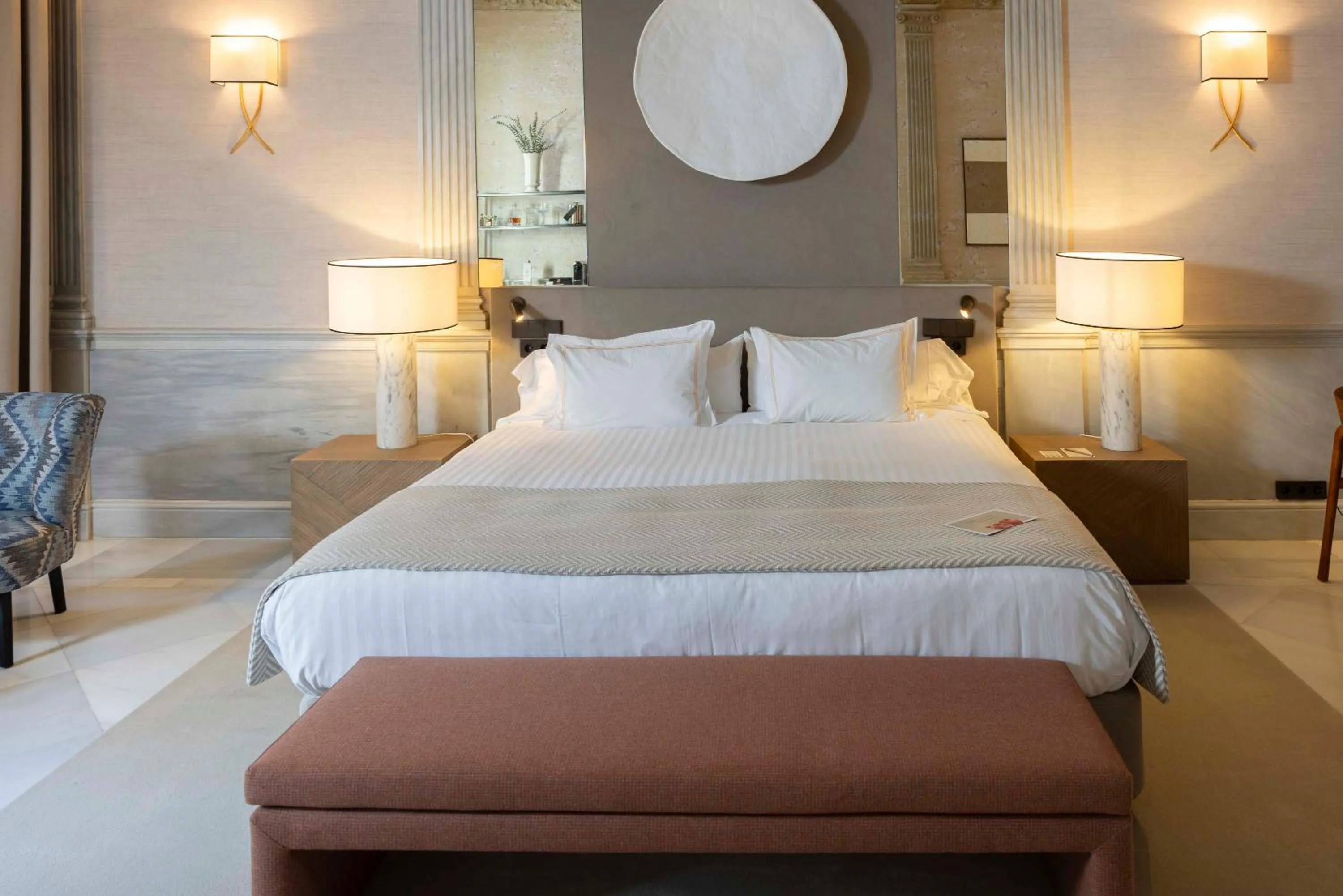 Bed in Hospes Palacio de los Patos, a Member of Design Hotels