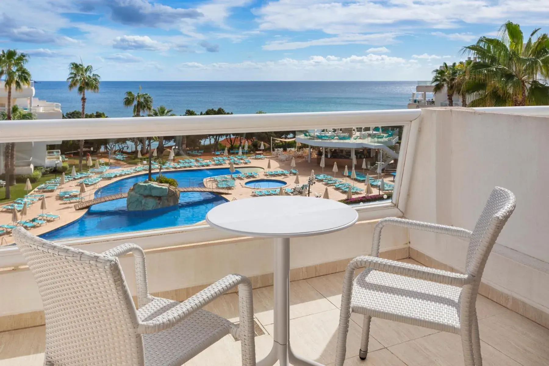 Sea view in Aparthotel Tropic Garden Sea view in Aparthotel Tropic Garden