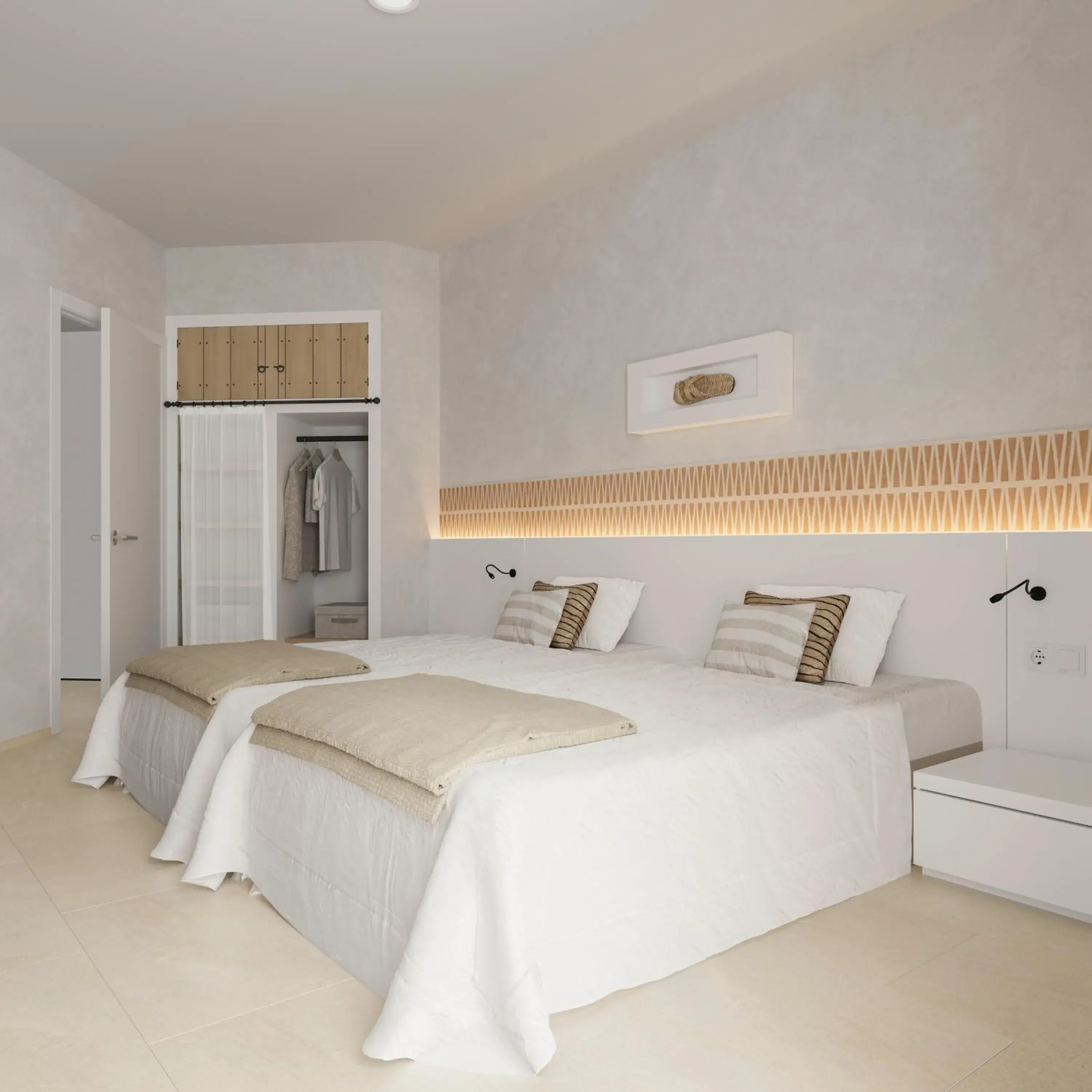 Bed in Aparthotel Tropic Garden Bed in Aparthotel Tropic Garden