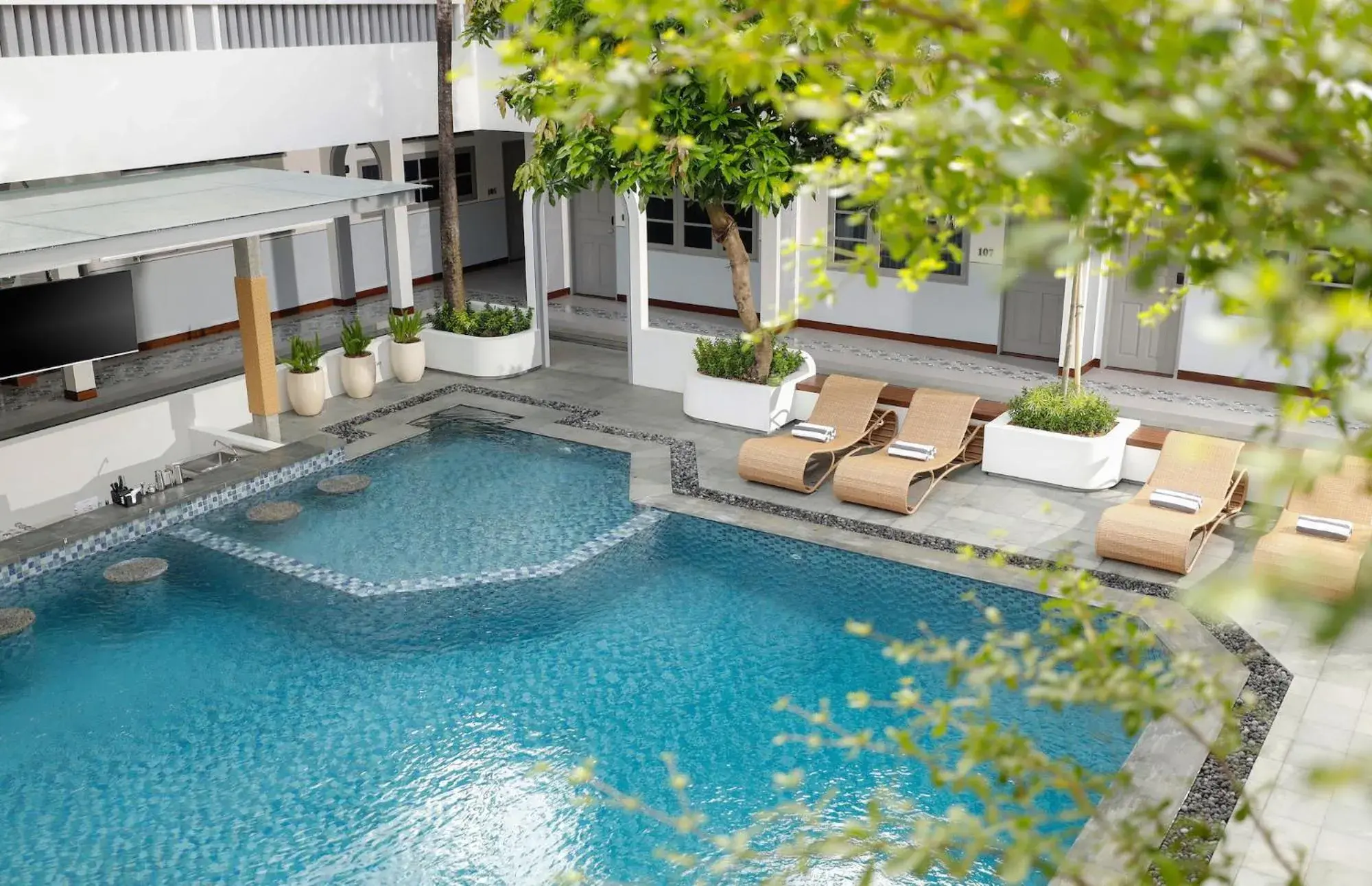 Swimming pool in The Mahata Swimming pool in The Mahata