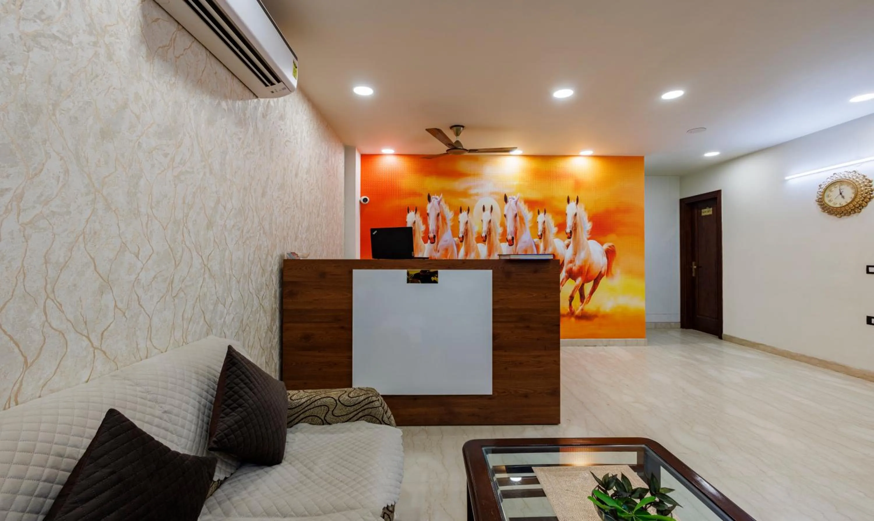 Lobby or reception in Treebo MVM Residency