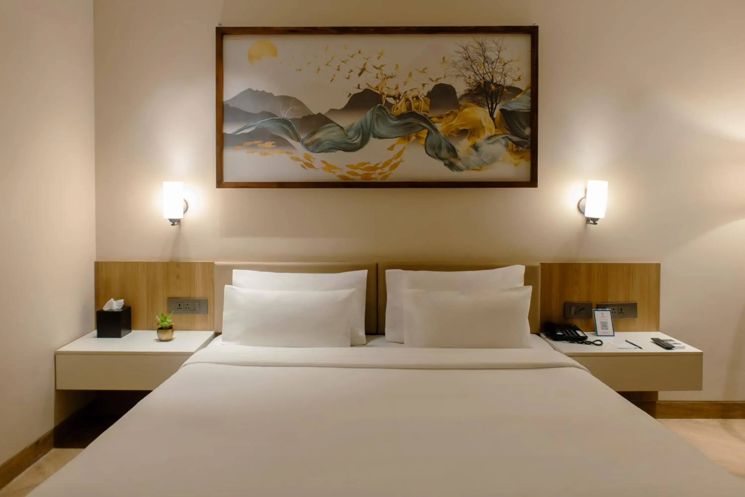 Bed in Udman Hotel Gurugram Bed in Udman Hotel Gurugram