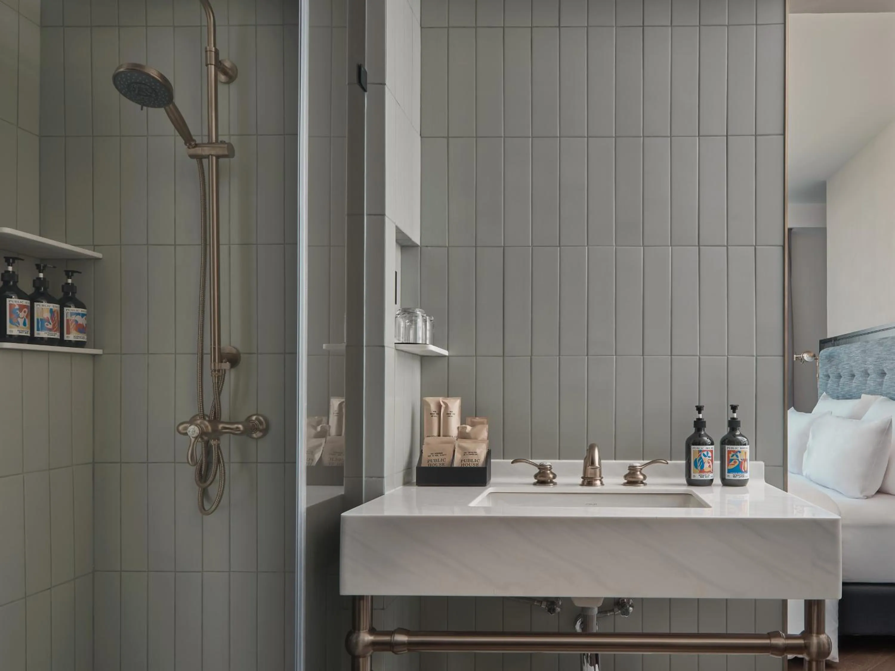 Bathroom in Public House Bangkok, a Member of Design Hotels