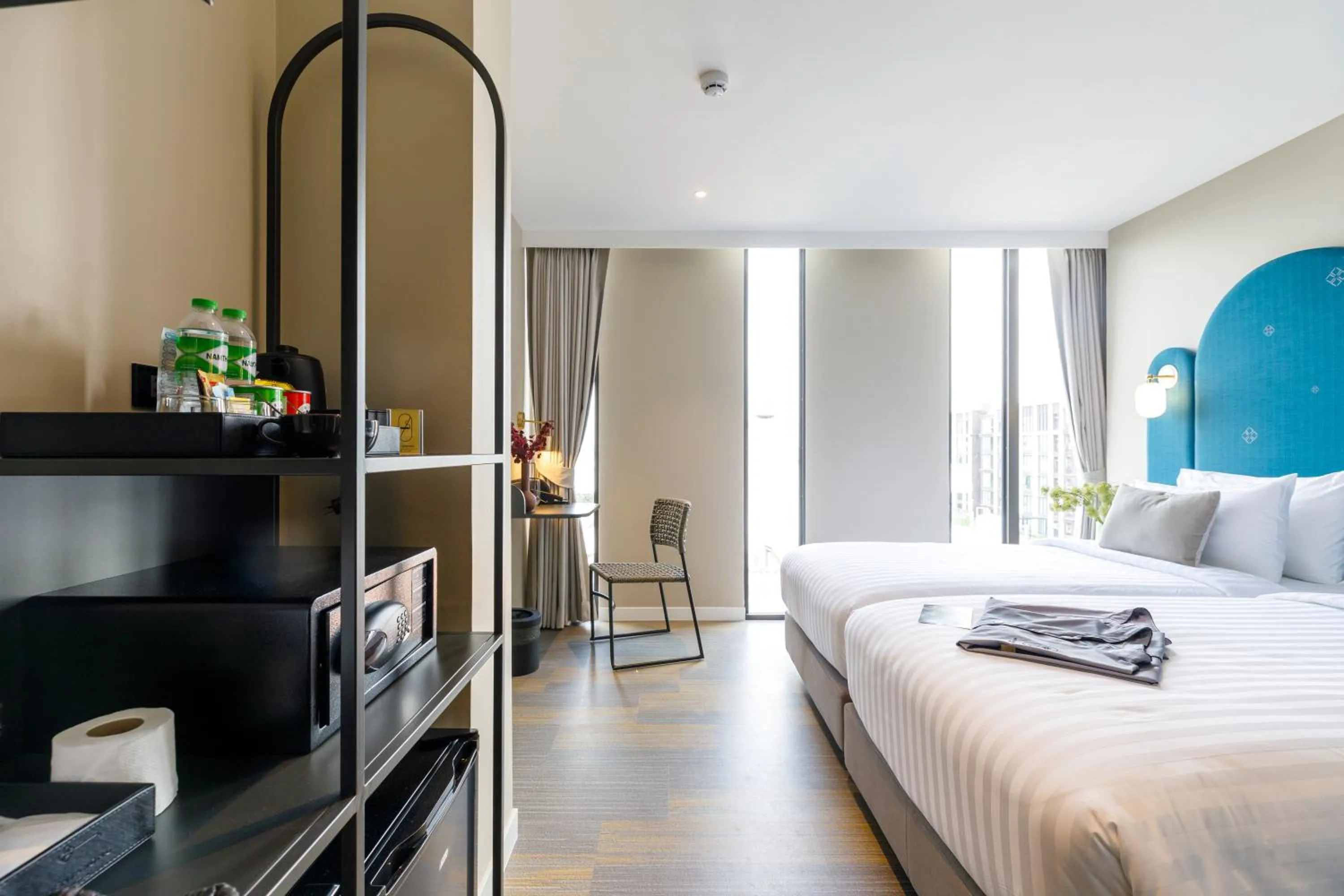 Bed in Benjarong Hotel Bangkok Ratchada