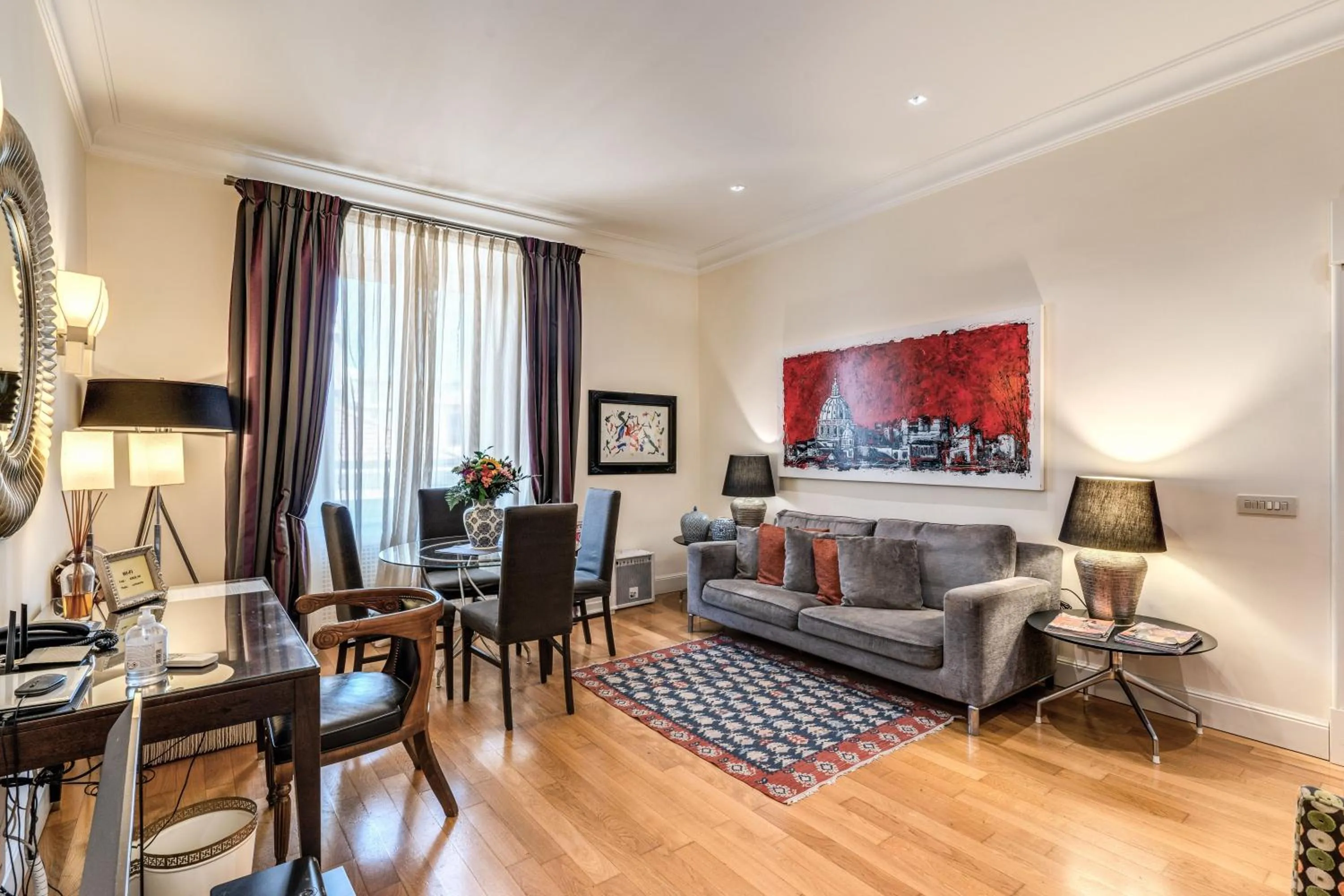 Living room in Via Napoli Apartments