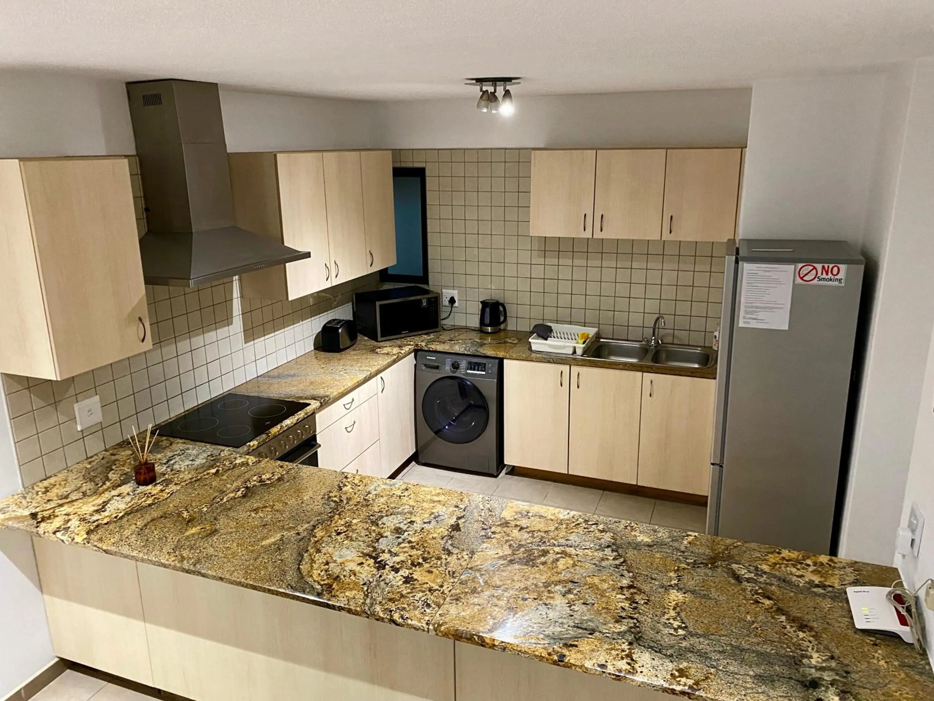 kitchen in Ocean at Moringa Gardens Self Catering Accommodation