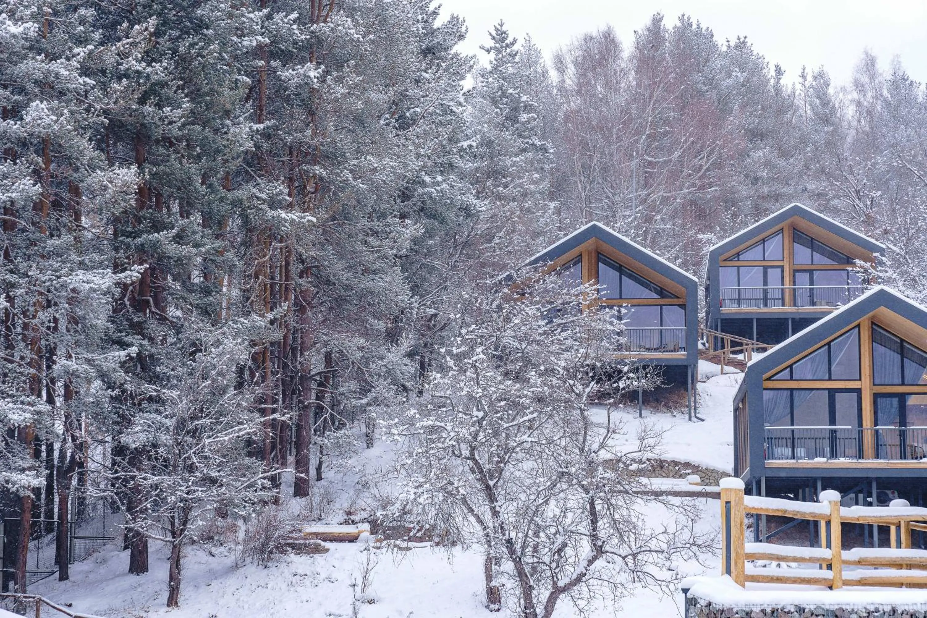 Winter in Qazaq Auyl Eco Hotel