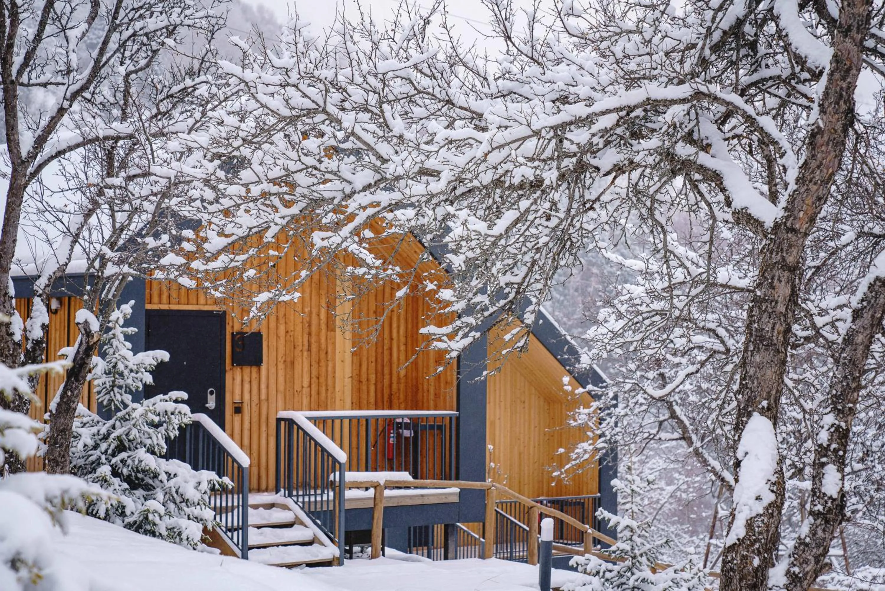 Winter in Qazaq Auyl Eco Hotel