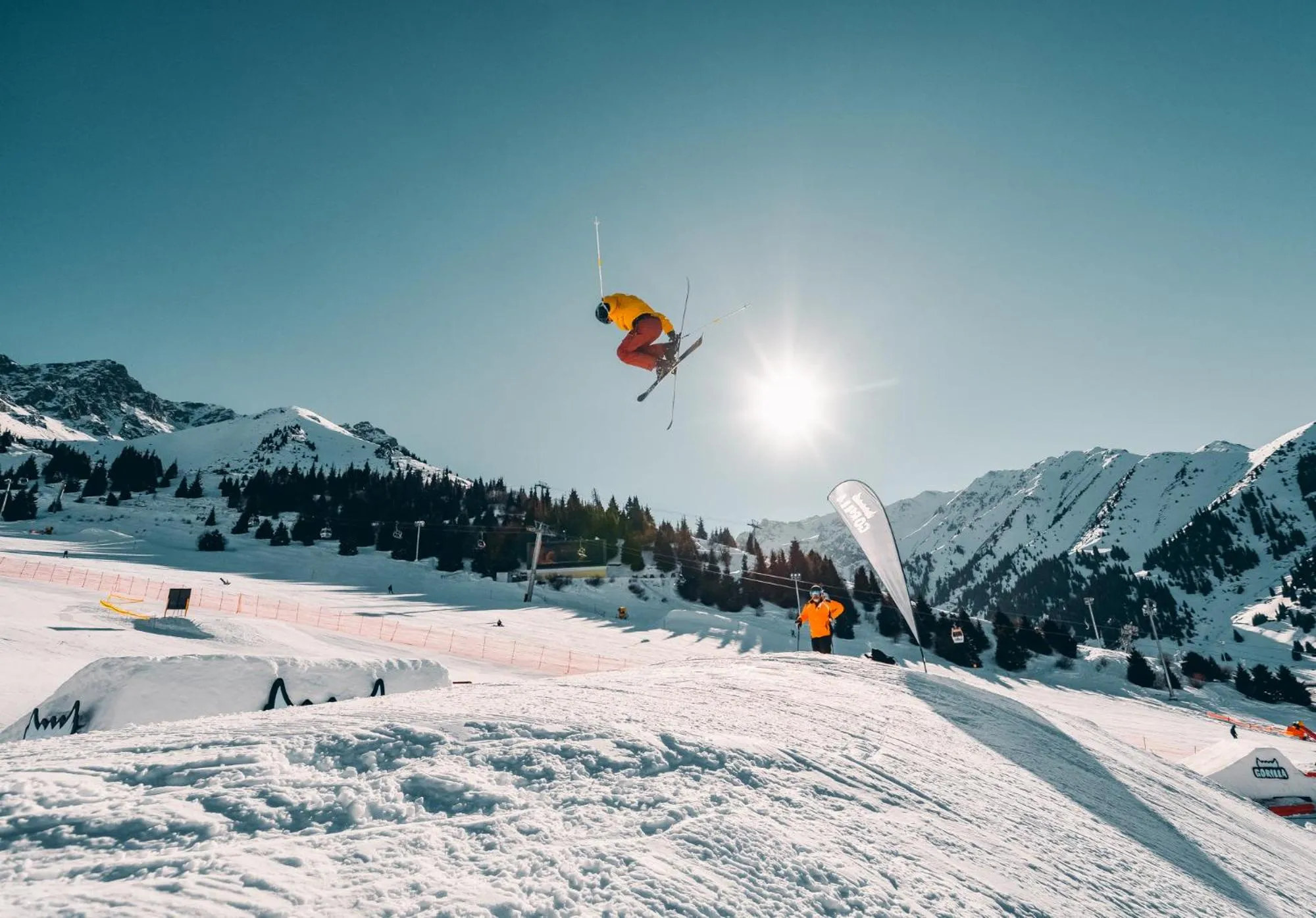 Skiing in Qazaq Auyl Eco Hotel