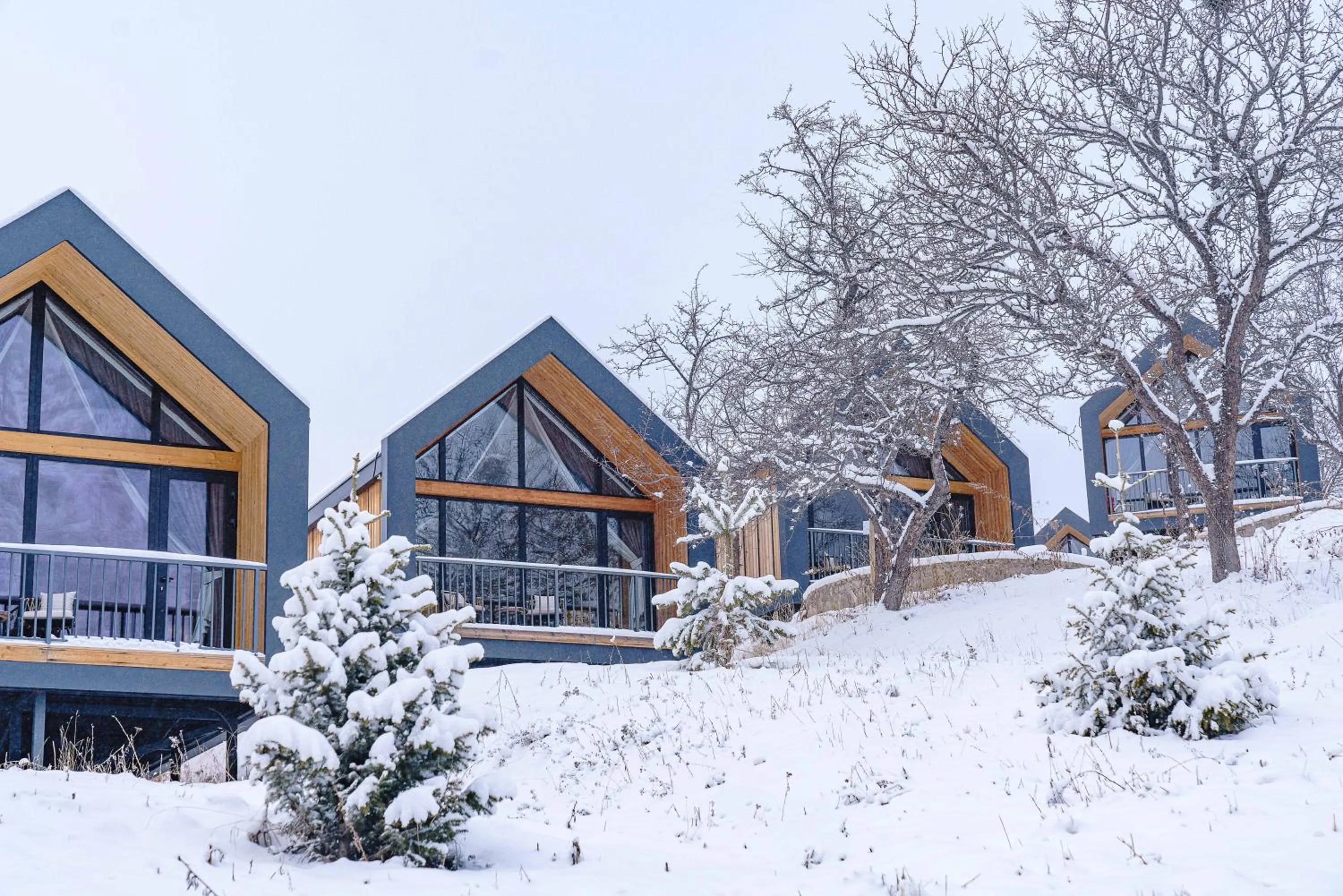 Winter in Qazaq Auyl Eco Hotel