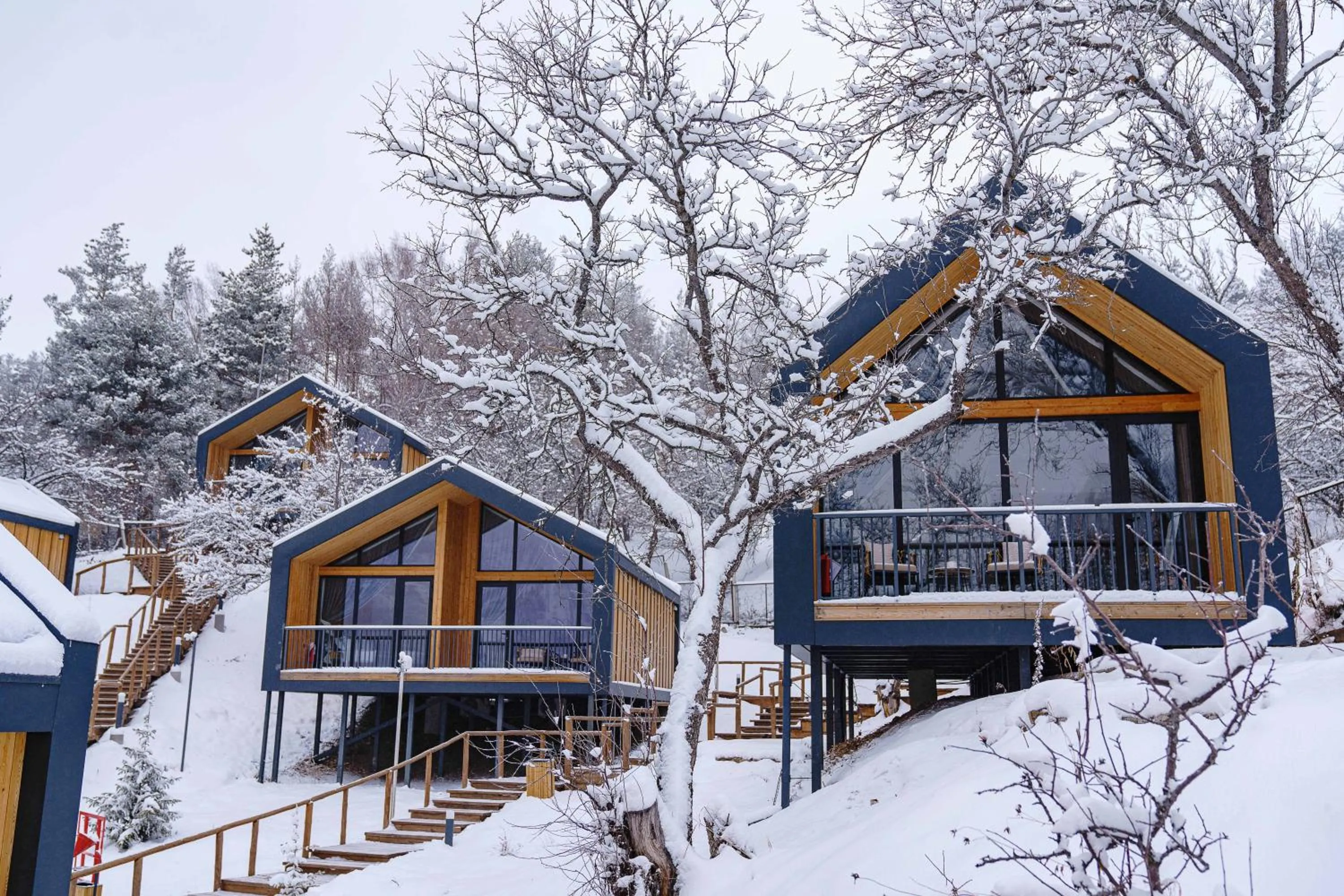 Winter in Qazaq Auyl Eco Hotel