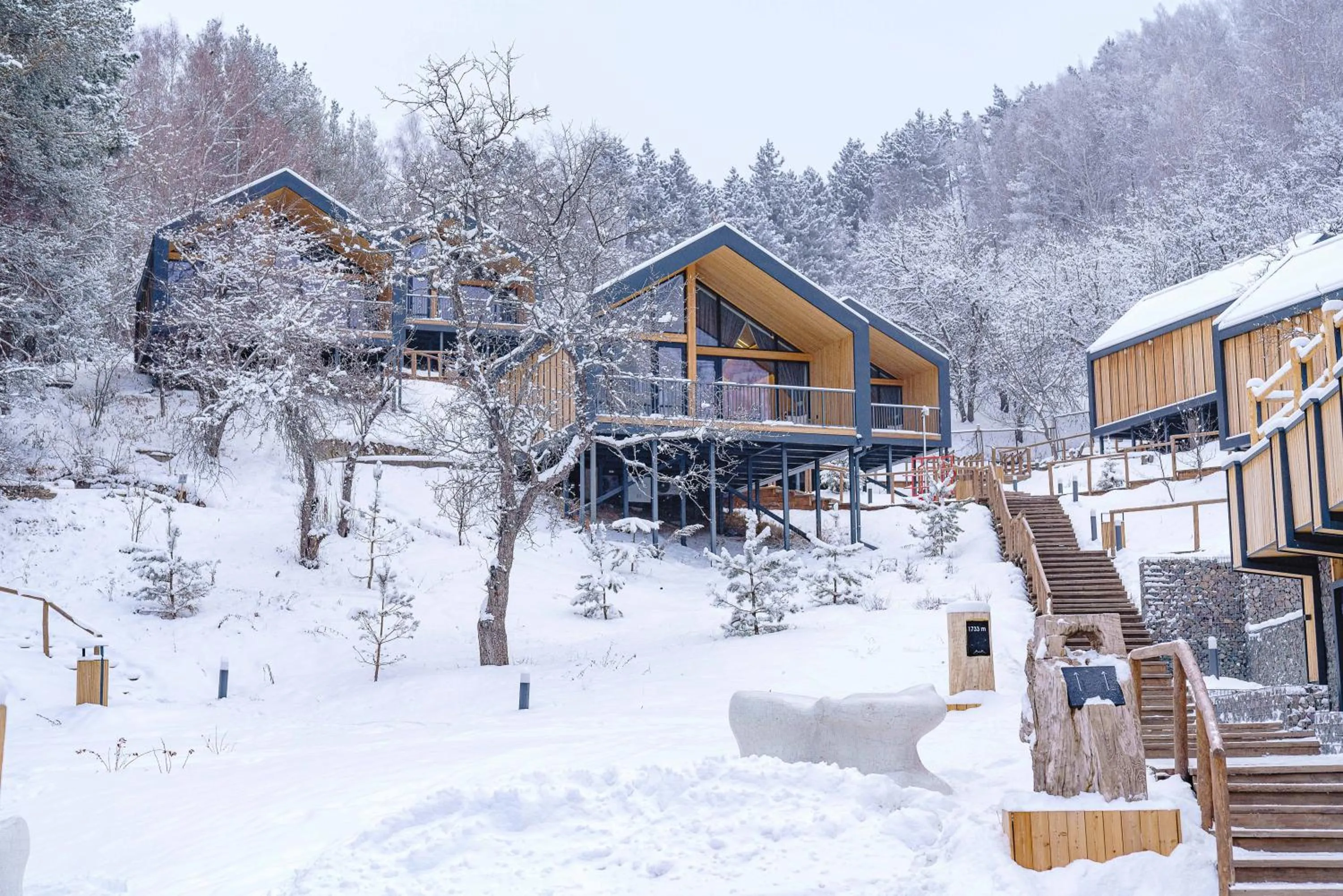 Winter in Qazaq Auyl Eco Hotel