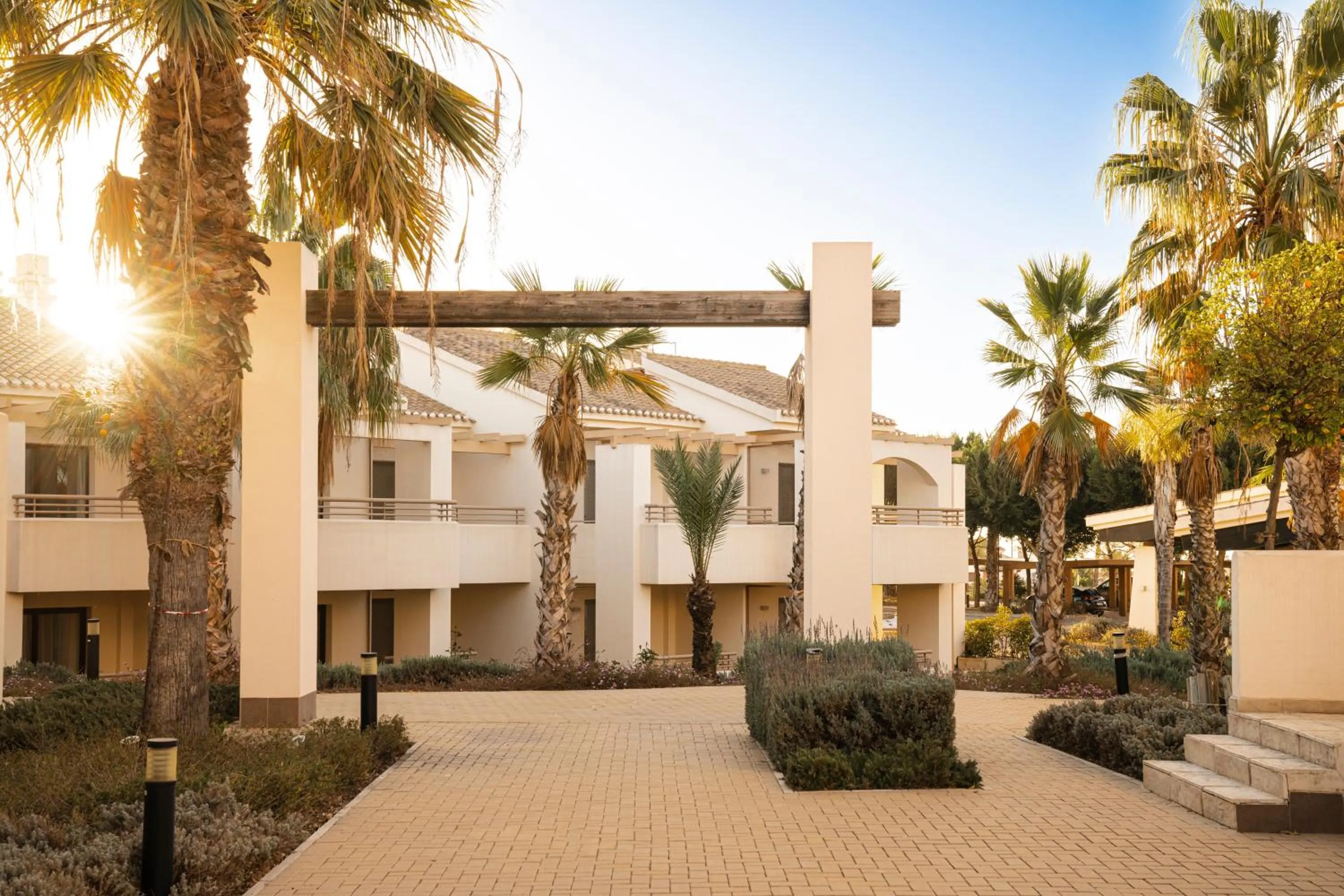 Inner courtyard view in Ona Hacienda del Álamo Golf Resort