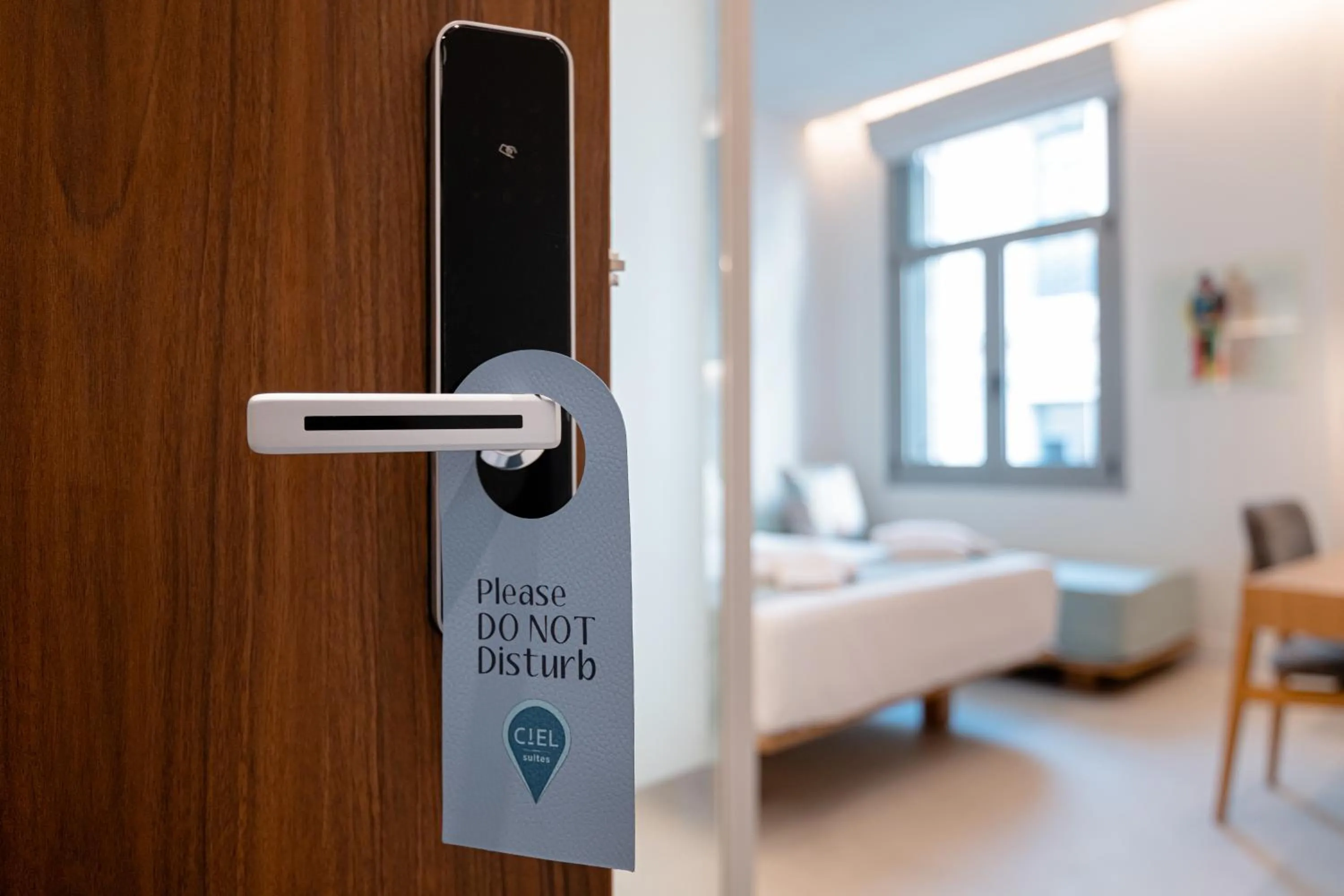 Bed in Ciel Suites Athens