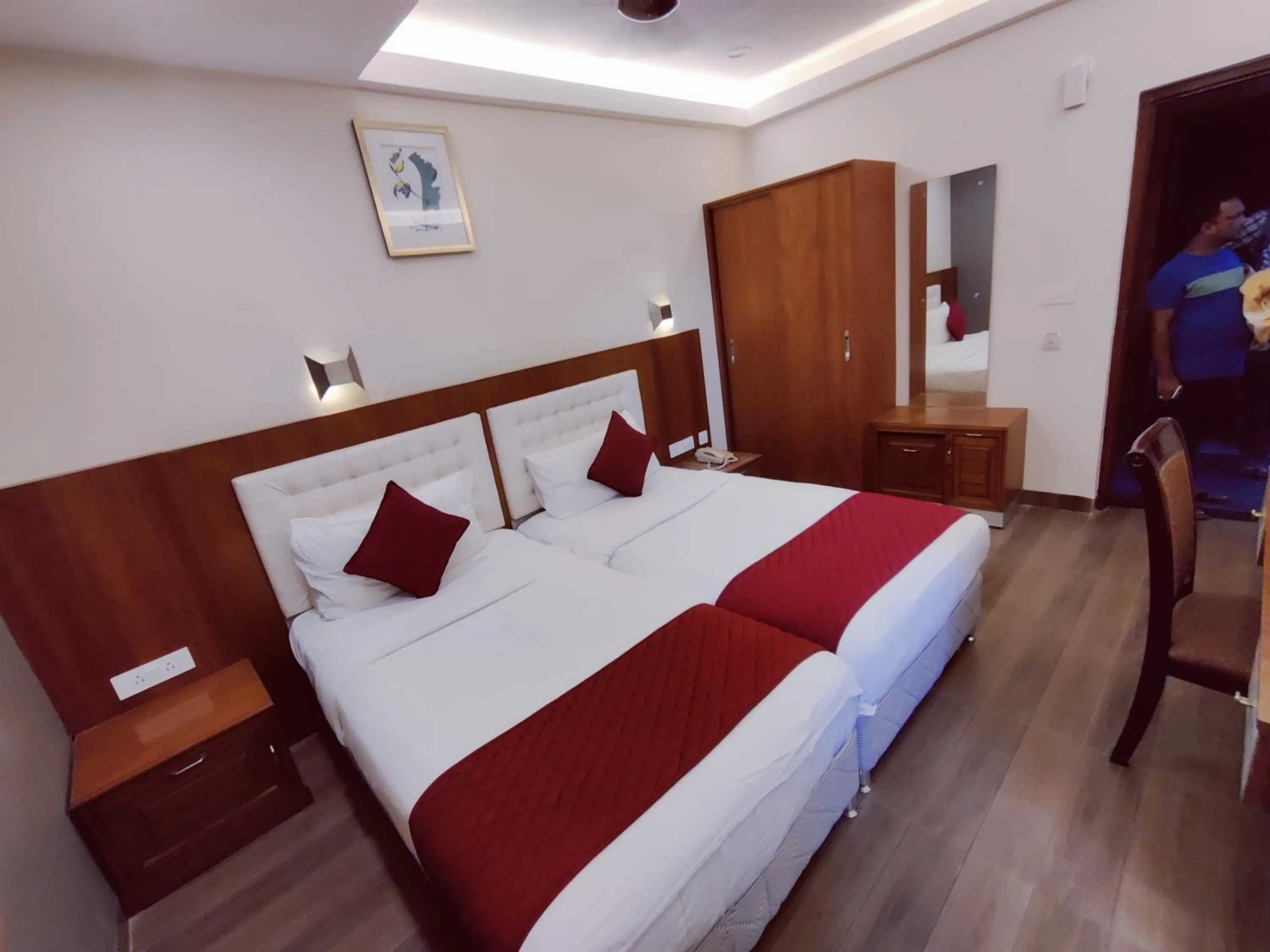 Bedroom, Bed in Hotel The Prime