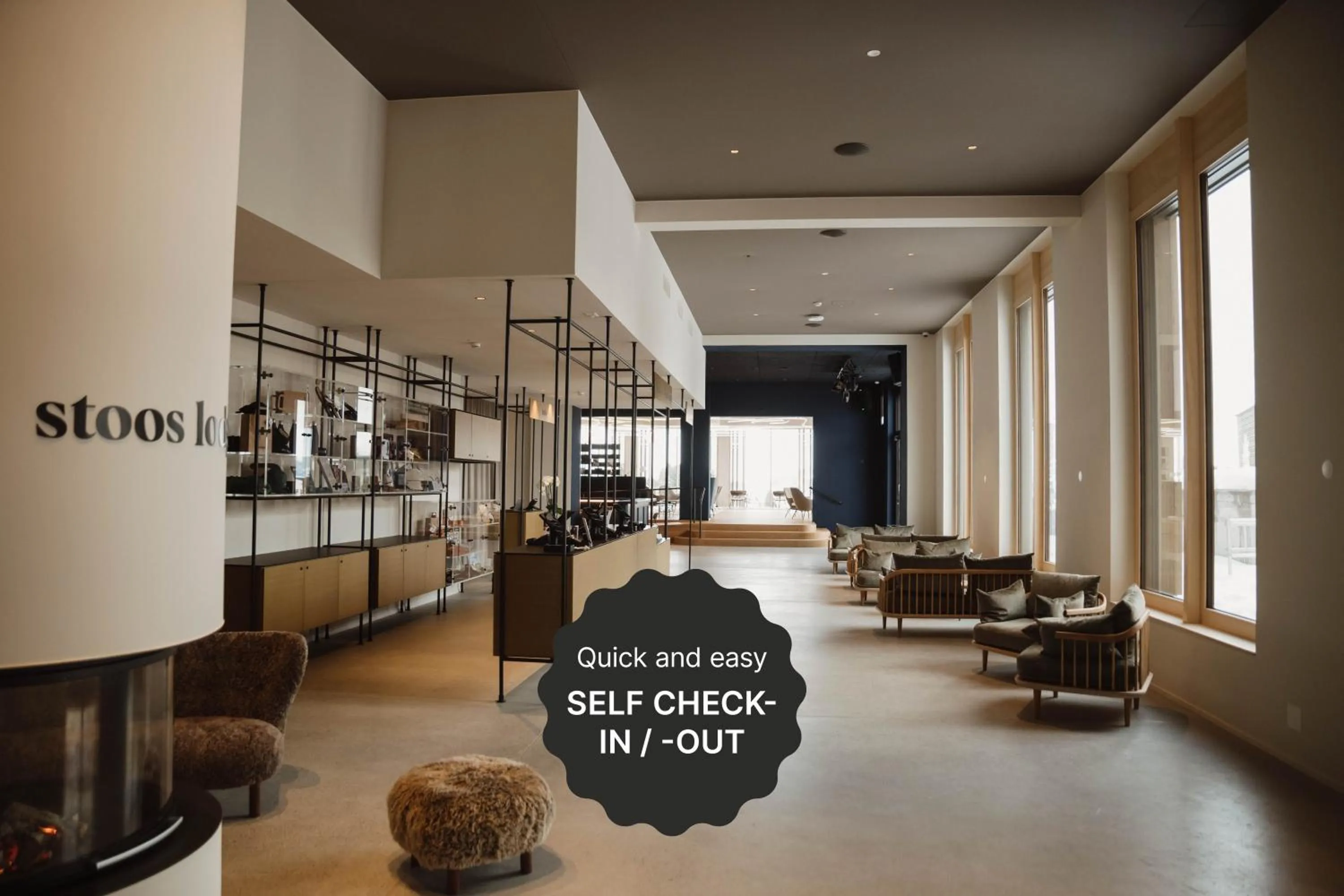 Lobby or reception in Stoos Lodge