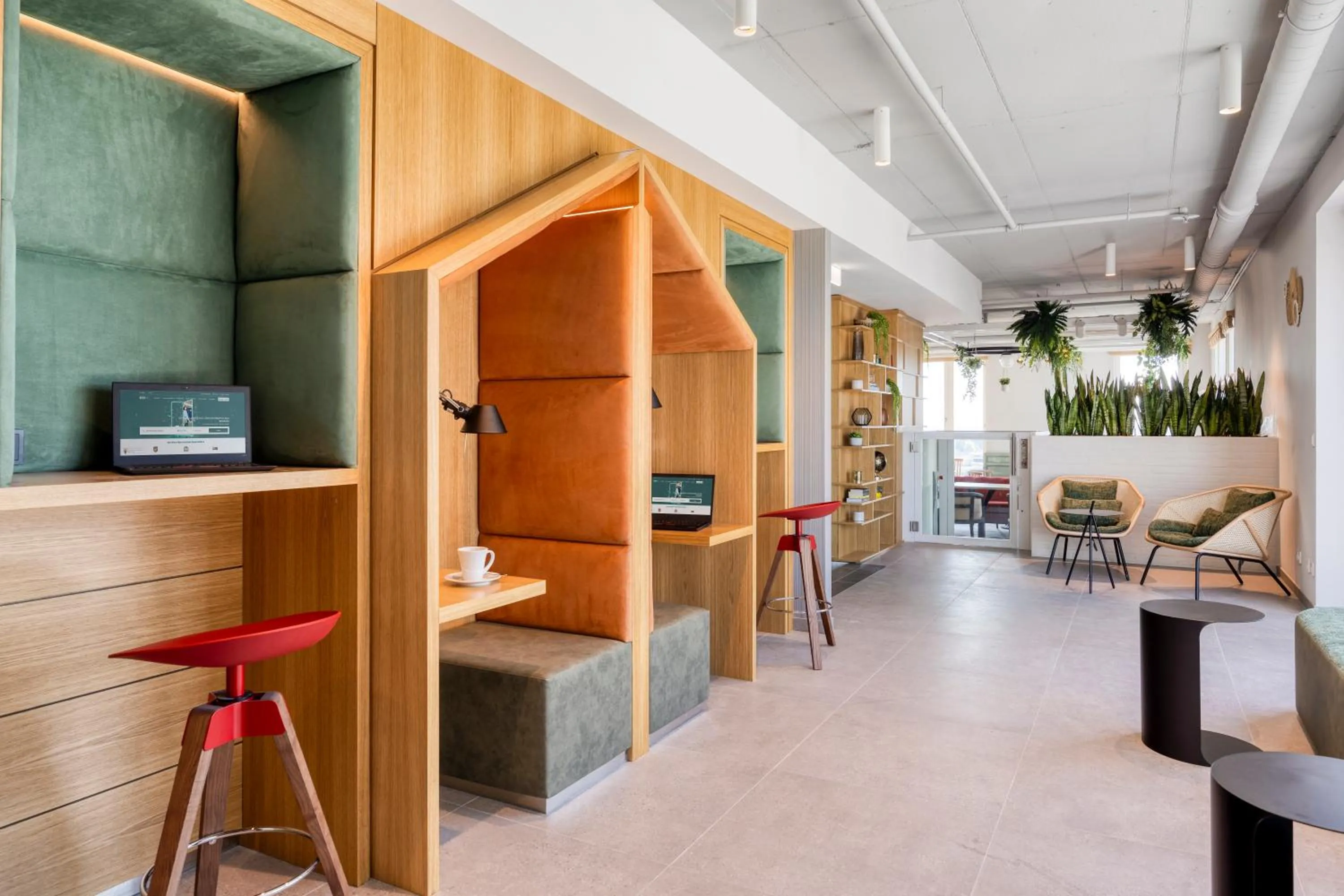 Seating area in Citadines Danube Vienna