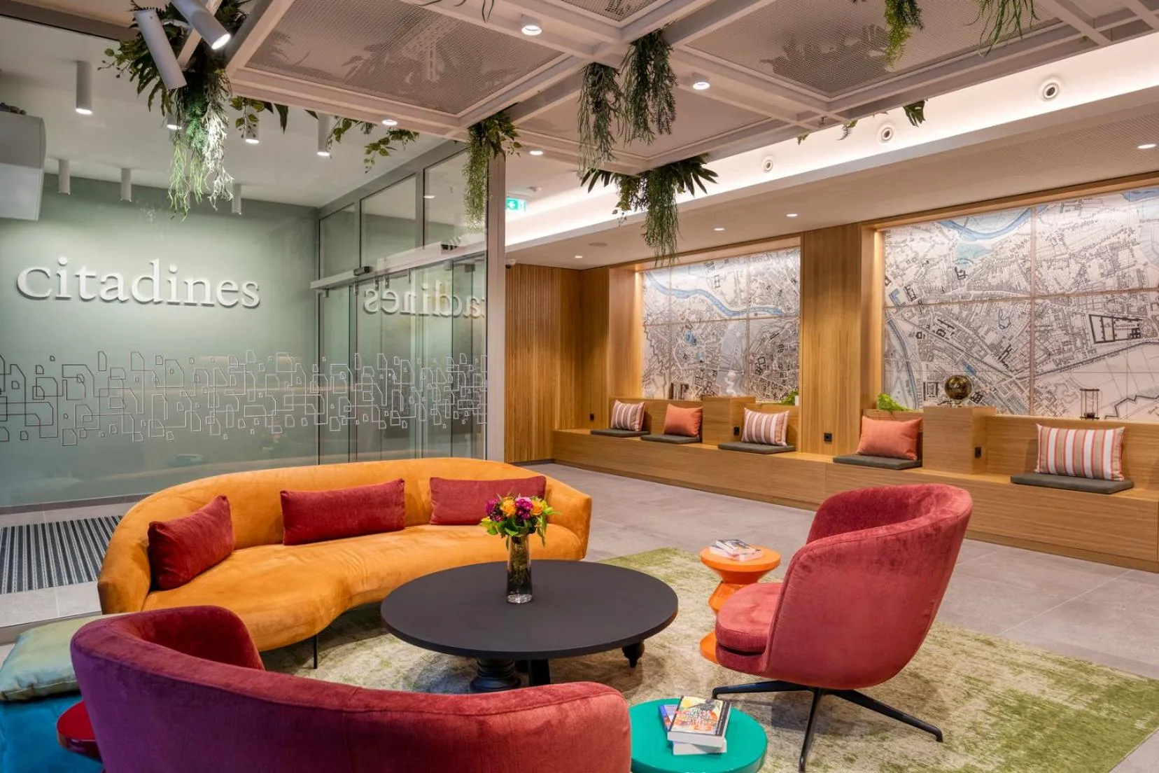Lobby or reception in Citadines Danube Vienna