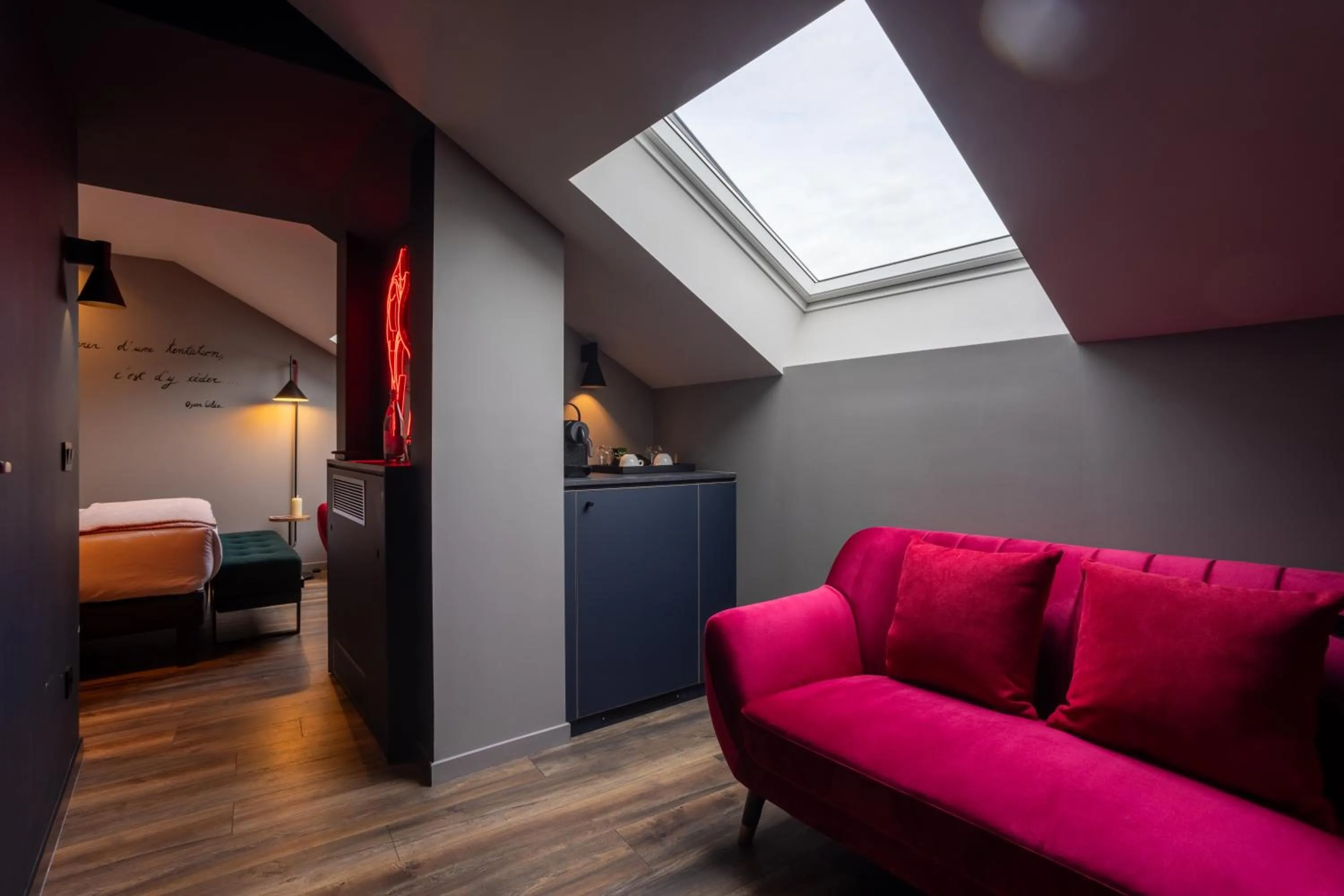 Photo of the whole room, Bed in Miura