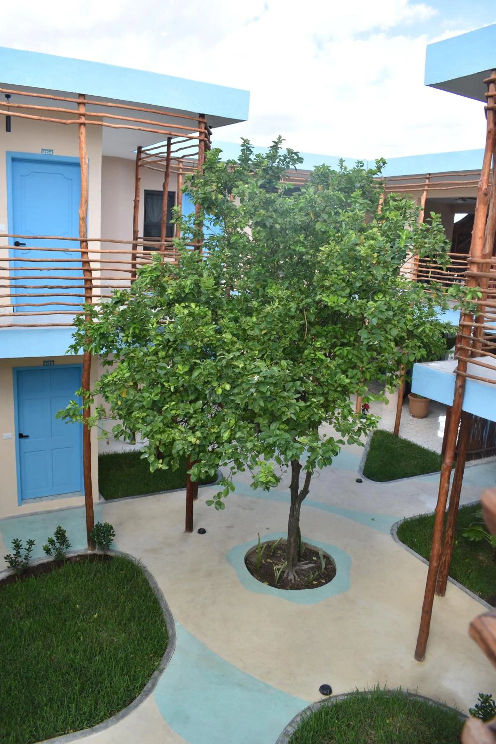 Garden view in LUNA AZUL BY UVAS