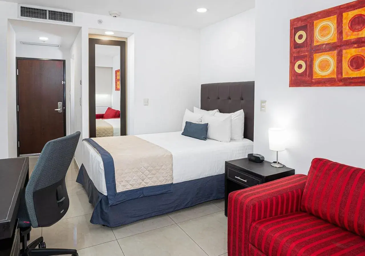 Bedroom, Bed in Hotel México Plaza Celaya Bedroom, Bed in Hotel México Plaza Celaya