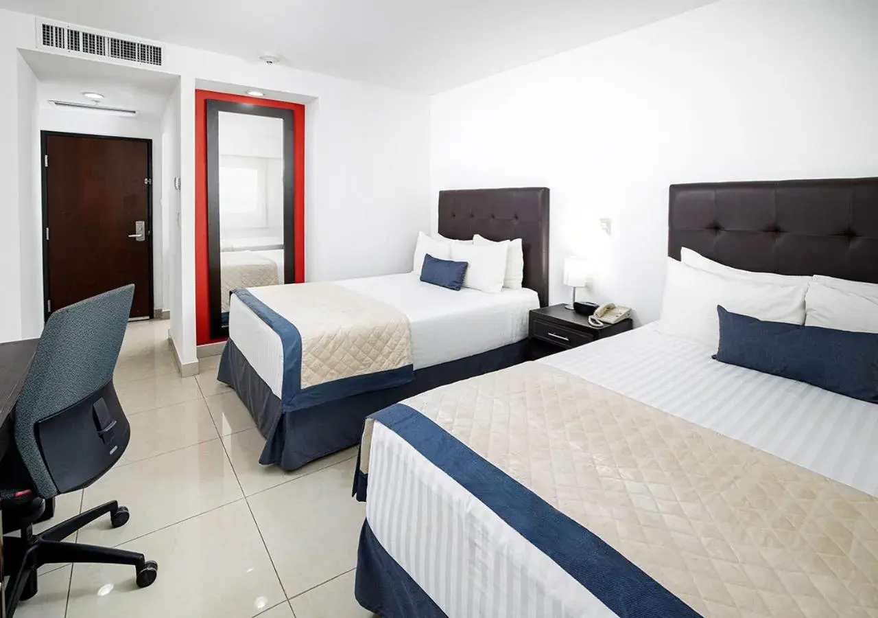 Bedroom, Bed in Hotel México Plaza Celaya Bedroom, Bed in Hotel México Plaza Celaya