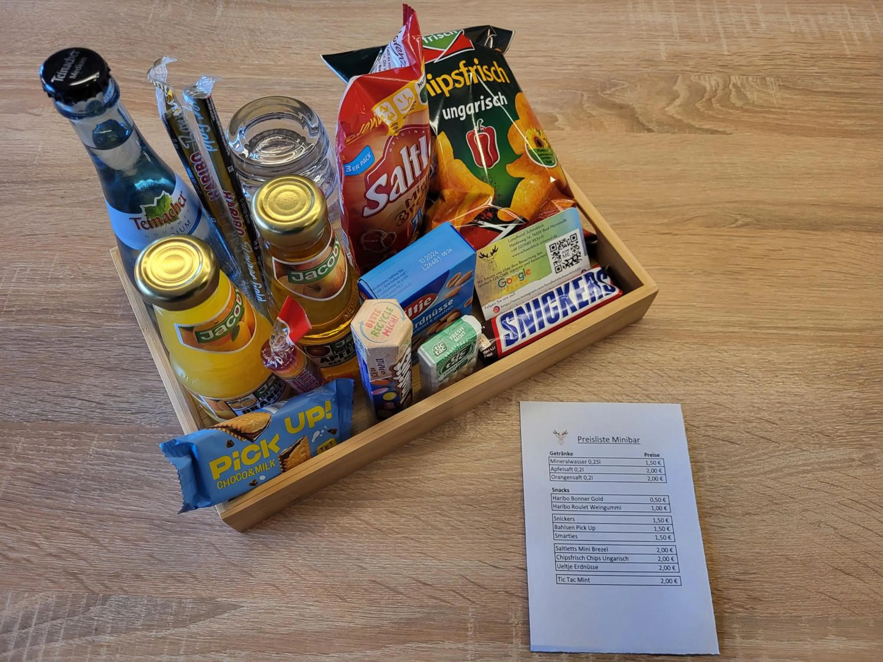 minibar in Hotel Schönblick