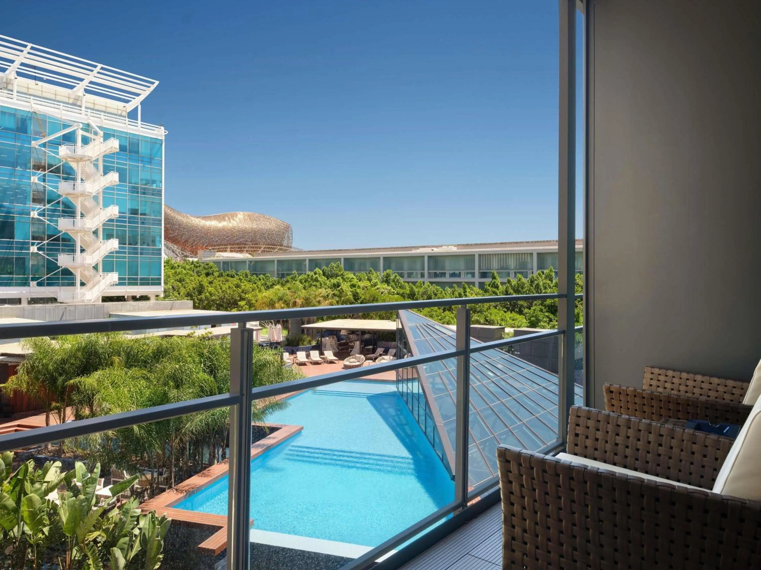 Bedroom in Sofitel Barcelona Skipper