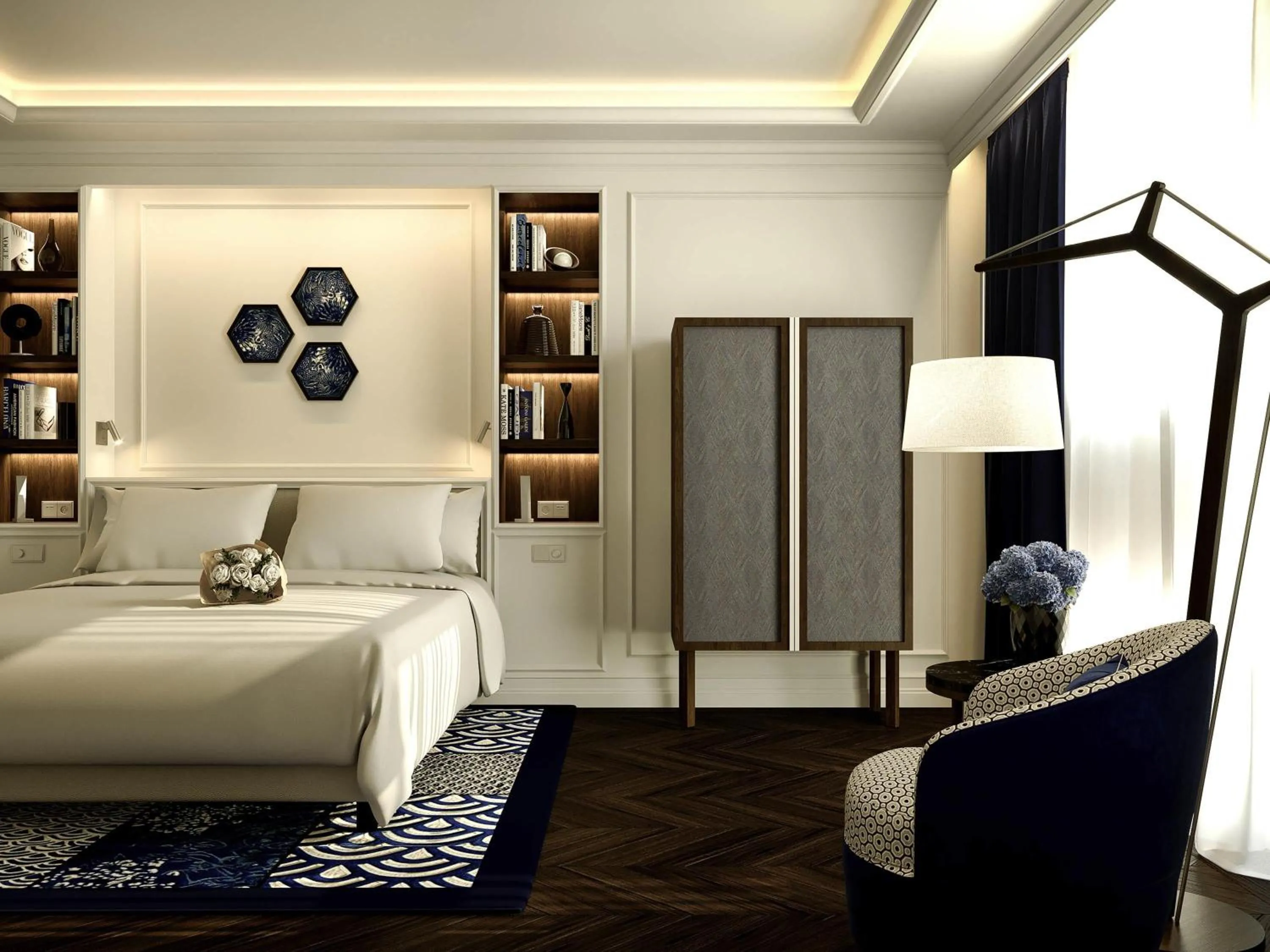 Bedroom, Bed in Sofitel Barcelona Skipper