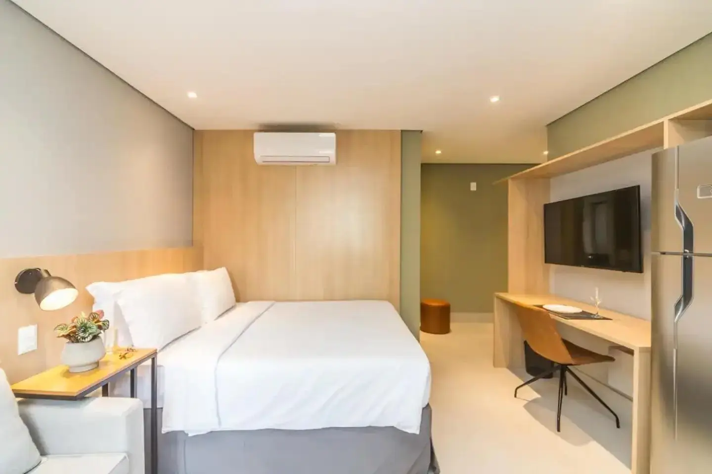 Bed in Cozzy Suites Paraíso Hotel Bed in Cozzy Suites Paraíso Hotel