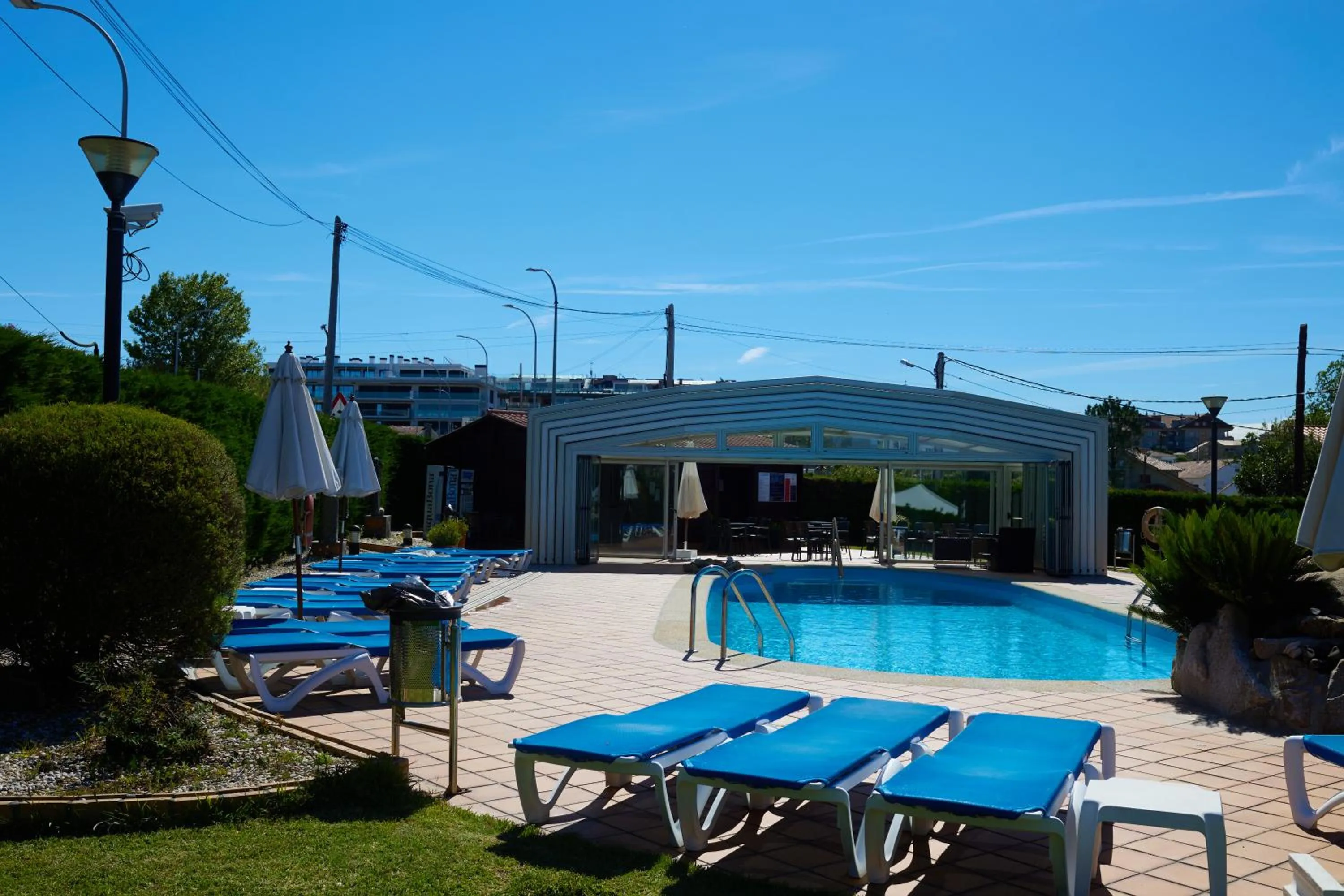 Pool view in Hotel Canelas
