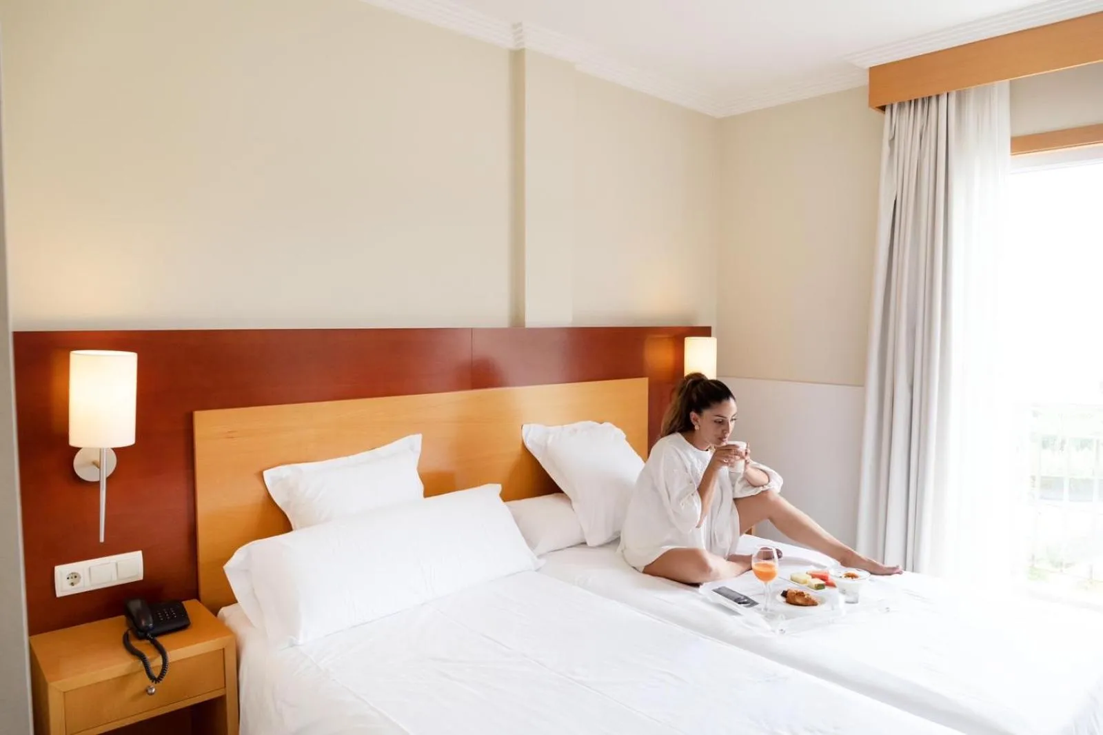 Bed in Hotel Canelas