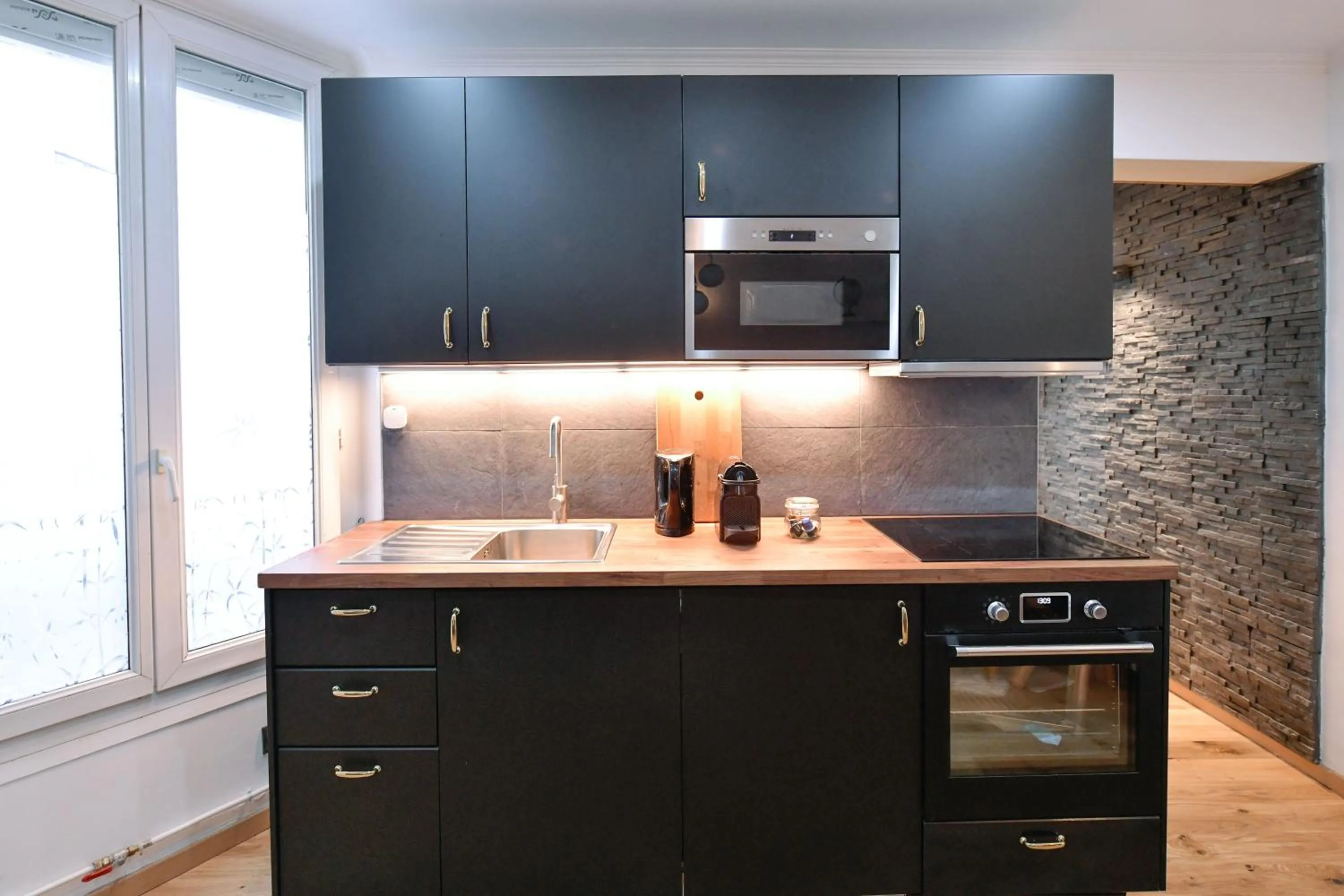 Coffee/tea facilities in Paris La Villette - Charming Apartment 2 rooms